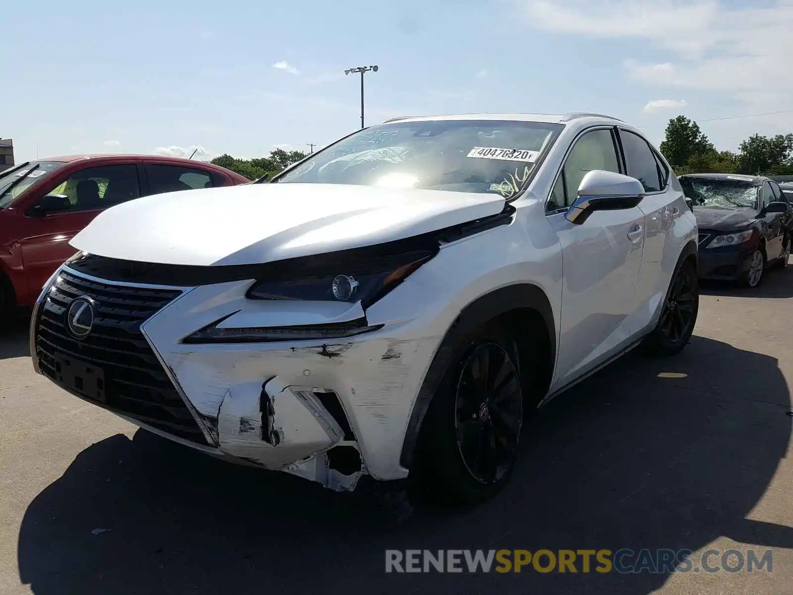 2 Фотография поврежденного автомобиля JTJYARBZXK2156065 LEXUS NX 300 BAS 2019