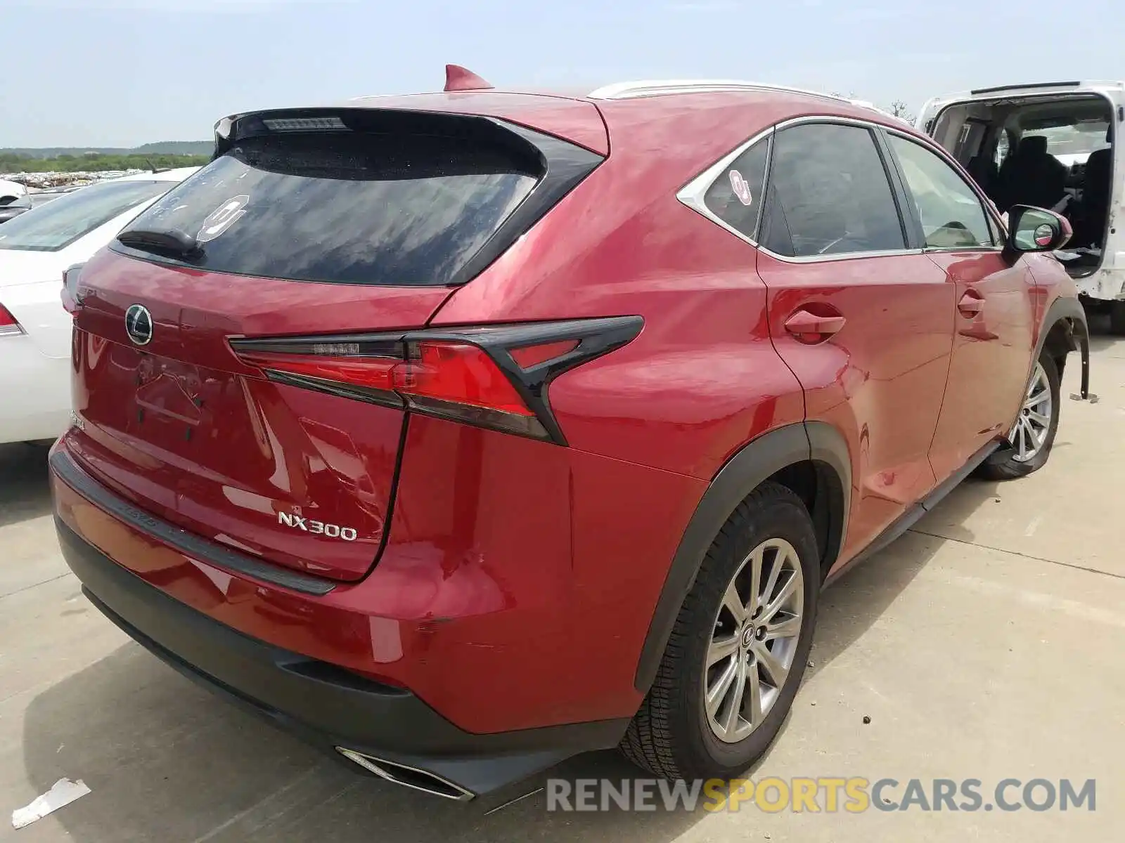 4 Фотография поврежденного автомобиля JTJYARBZXK2156843 LEXUS NX 300 BAS 2019