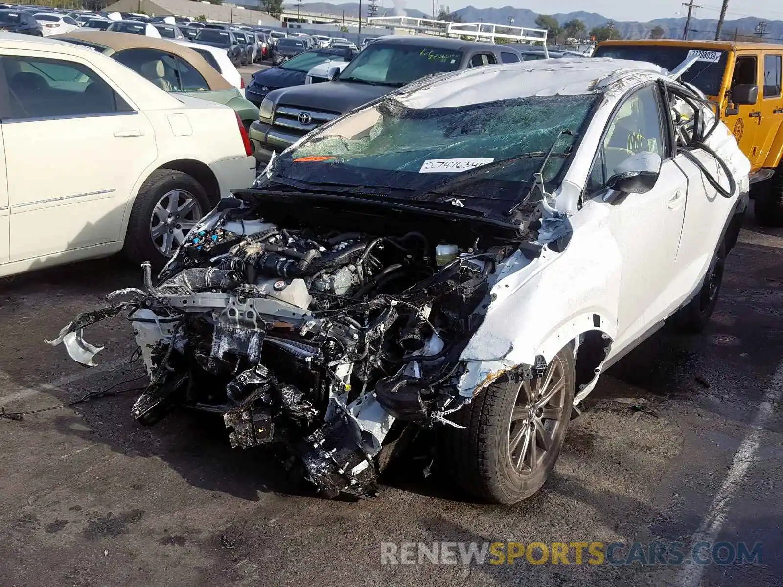 2 Photograph of a damaged car JTJAARBZ3L5007580 LEXUS NX 300 BAS 2020