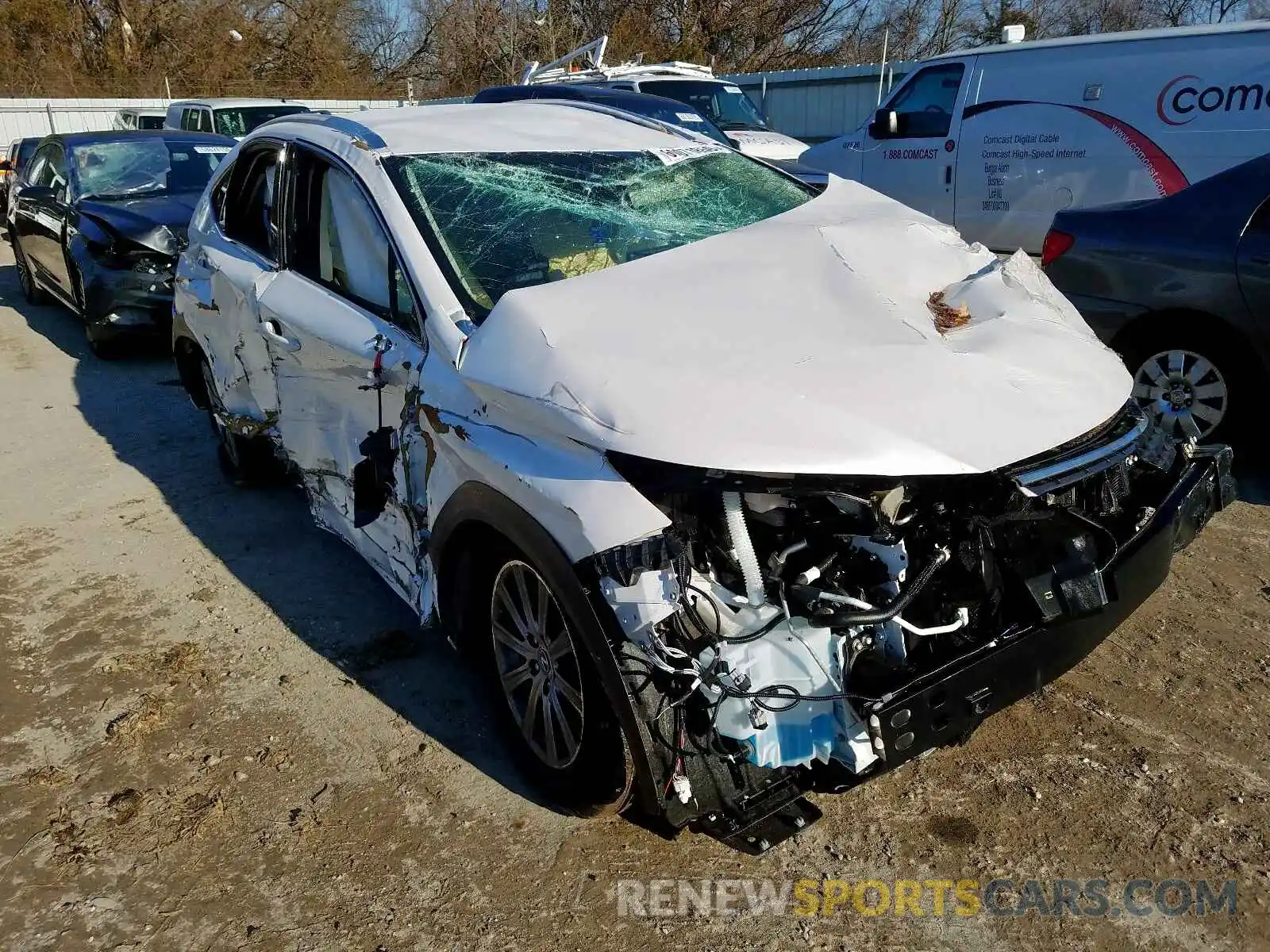 1 Photograph of a damaged car JTJAARBZ8L2159260 LEXUS NX 300 BAS 2020
