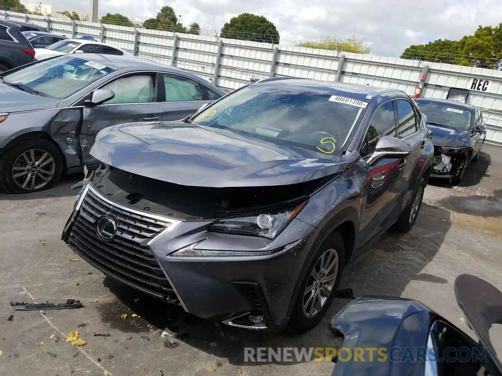 2 Photograph of a damaged car JTJAARBZ8L5004366 LEXUS NX 300 BAS 2020