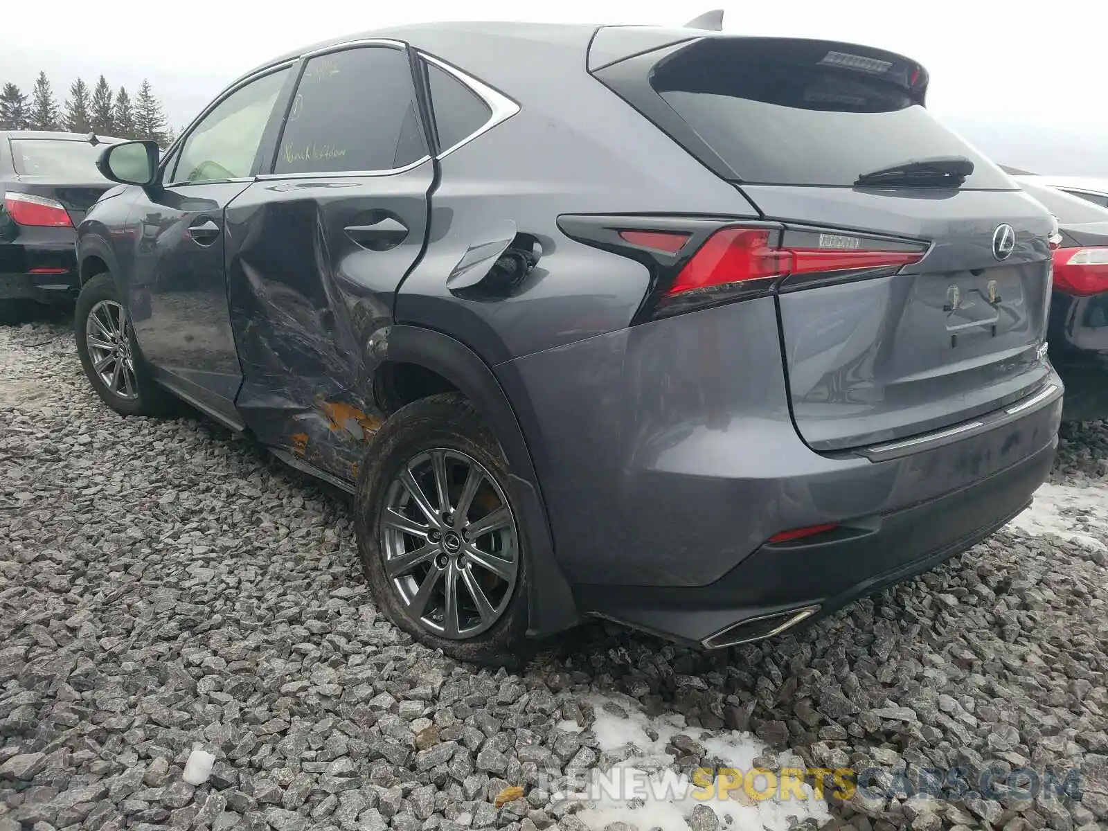 3 Фотография поврежденного автомобиля JTJAARDZ3L2222116 LEXUS NX 300 BAS 2020