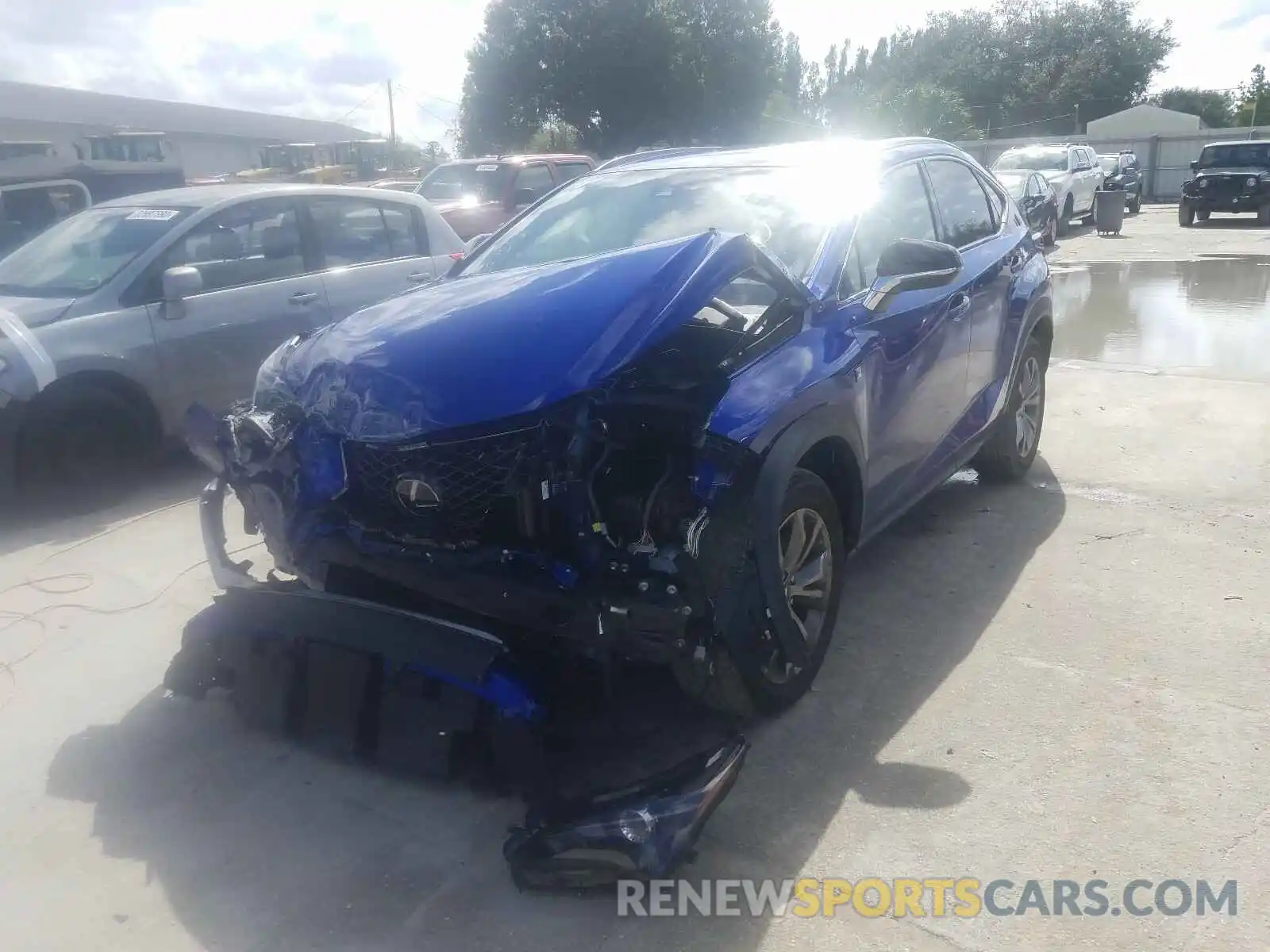 2 Фотография поврежденного автомобиля JTJJARBZ4L2167761 LEXUS NX 300 F-S 2020