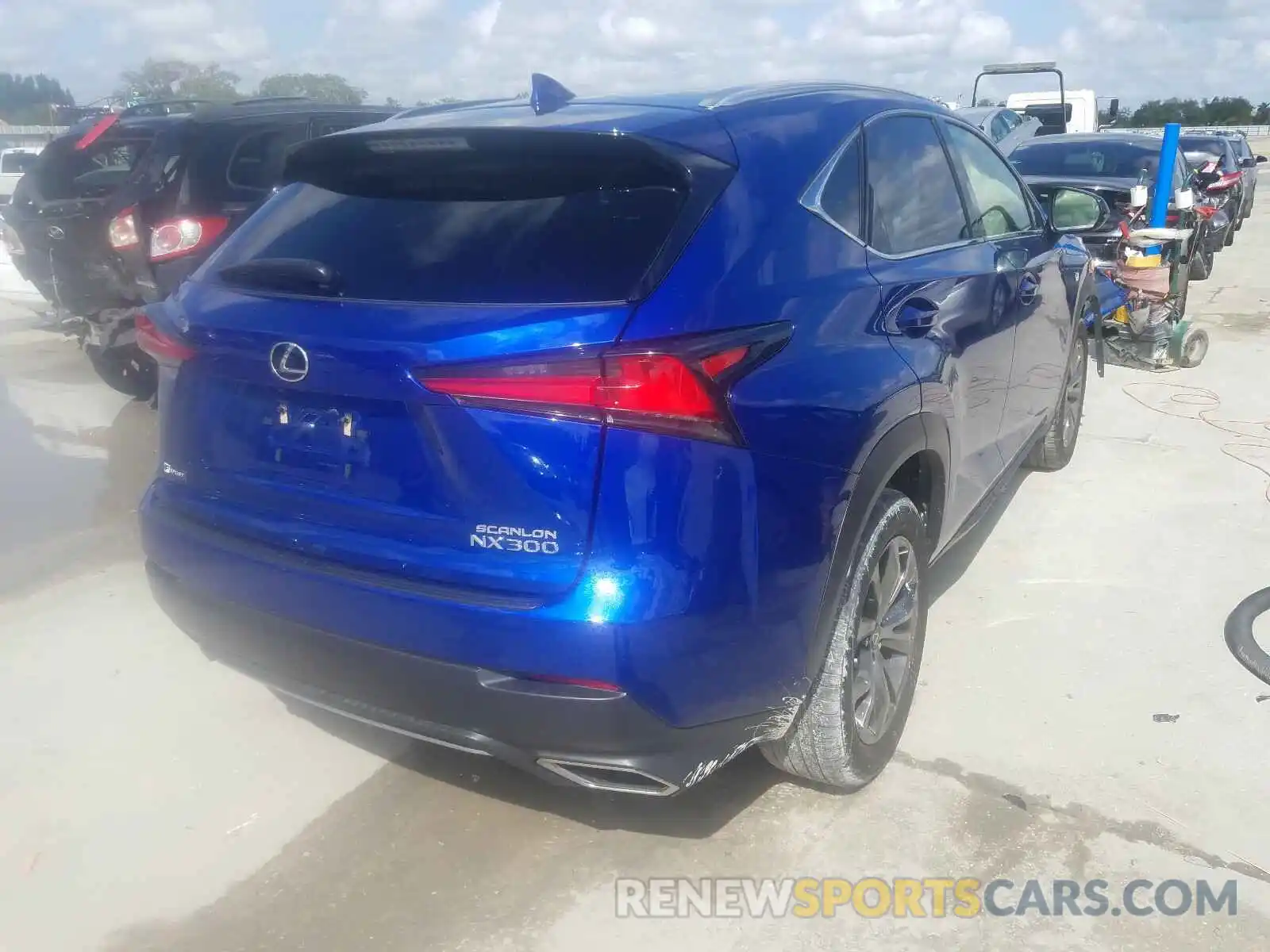 4 Фотография поврежденного автомобиля JTJJARBZ4L2167761 LEXUS NX 300 F-S 2020