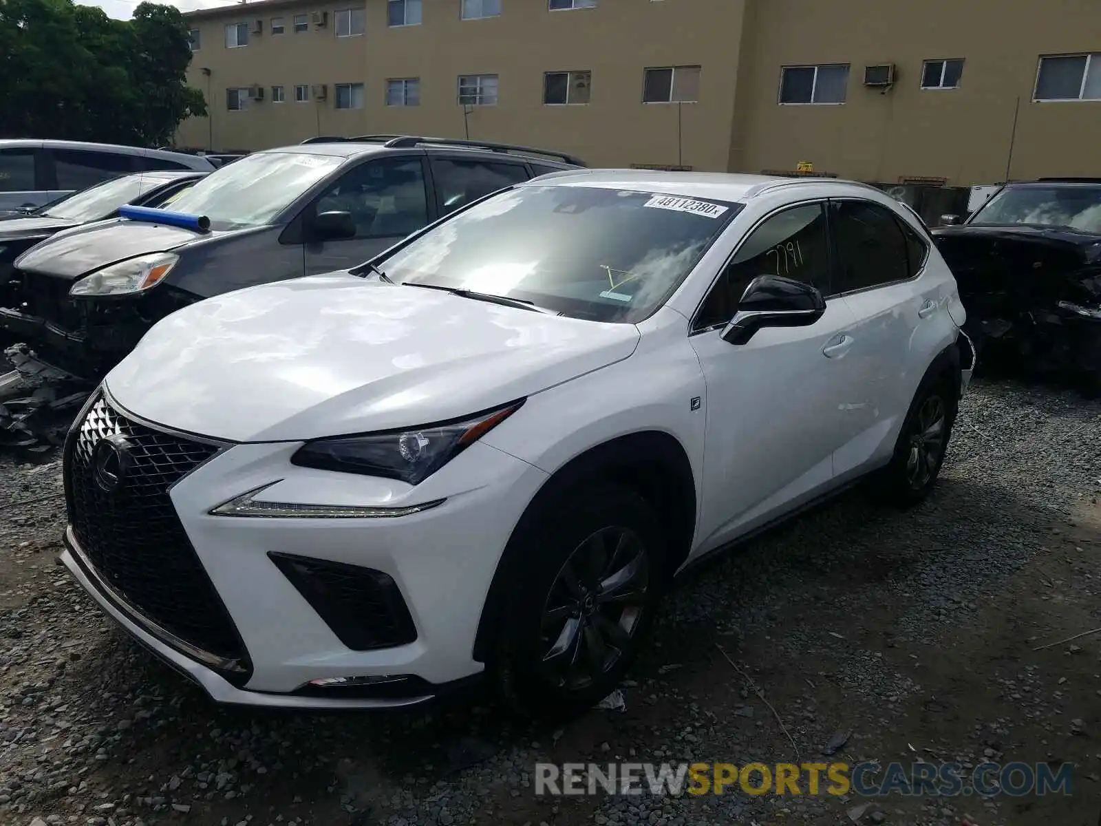 2 Photograph of a damaged car JTJJARBZ8L5011821 LEXUS NX 300 F-S 2020