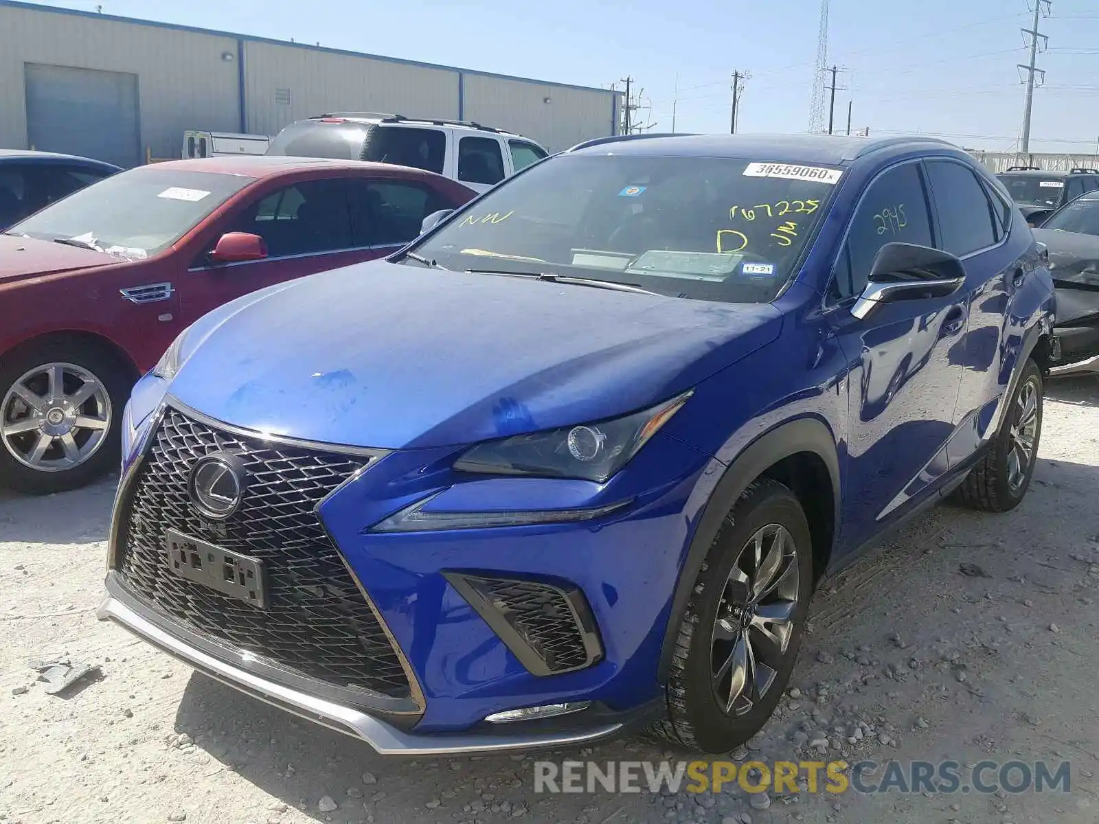 2 Photograph of a damaged car JTJSARBZ7L2167225 LEXUS NX 300 F-S 2020