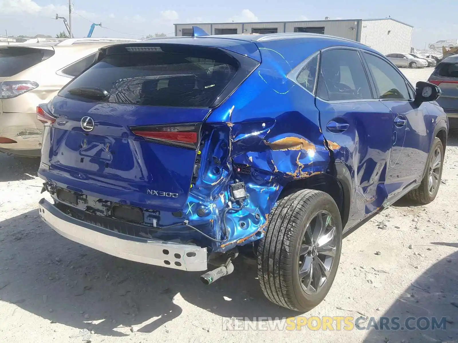 4 Фотография поврежденного автомобиля JTJSARBZ7L2167225 LEXUS NX 300 F-S 2020