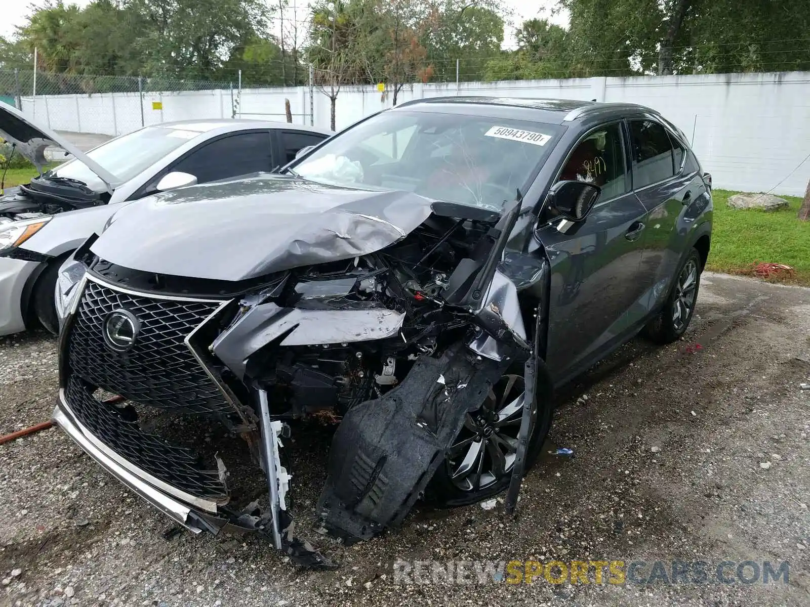 2 Фотография поврежденного автомобиля JTJSARBZ7L2170707 LEXUS NX 300 F-S 2020