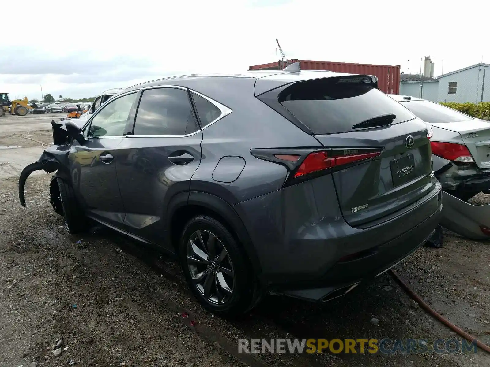 3 Фотография поврежденного автомобиля JTJSARBZ7L2170707 LEXUS NX 300 F-S 2020