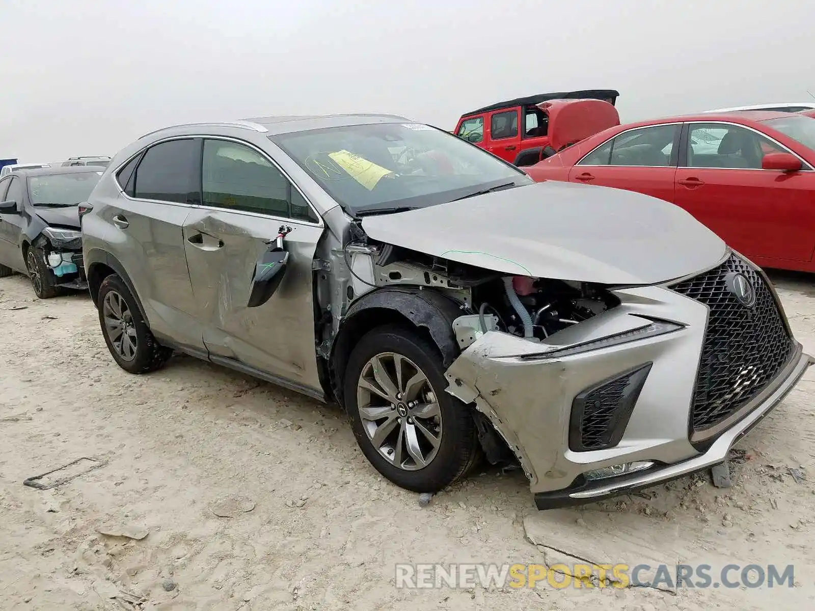 1 Photograph of a damaged car JTJSARBZ8L5007806 LEXUS NX 300 F-S 2020