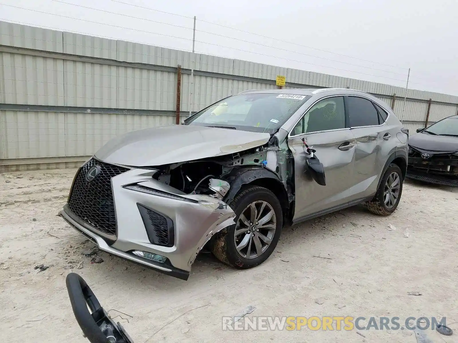 2 Фотография поврежденного автомобиля JTJSARBZ8L5007806 LEXUS NX 300 F-S 2020