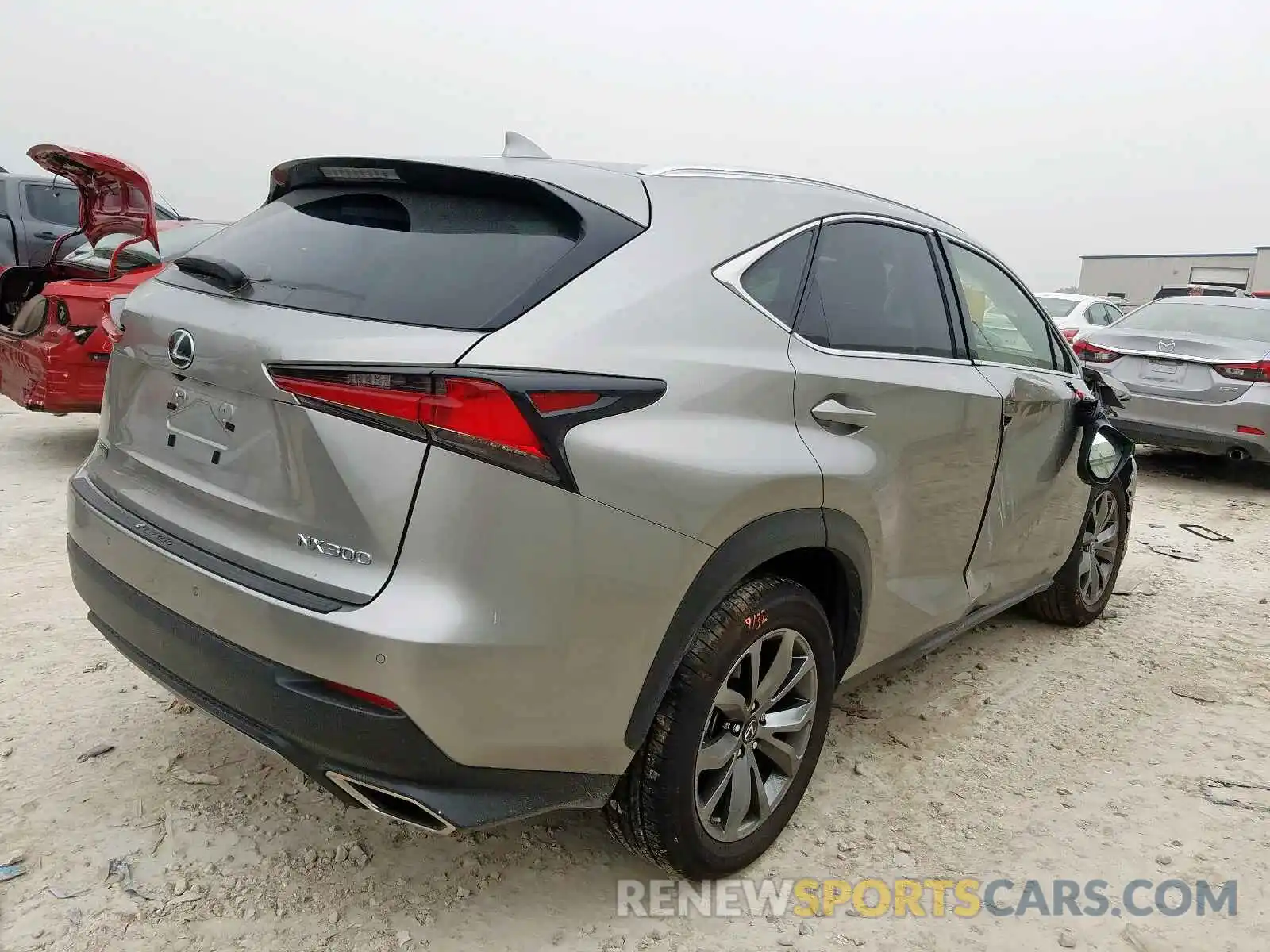 4 Фотография поврежденного автомобиля JTJSARBZ8L5007806 LEXUS NX 300 F-S 2020