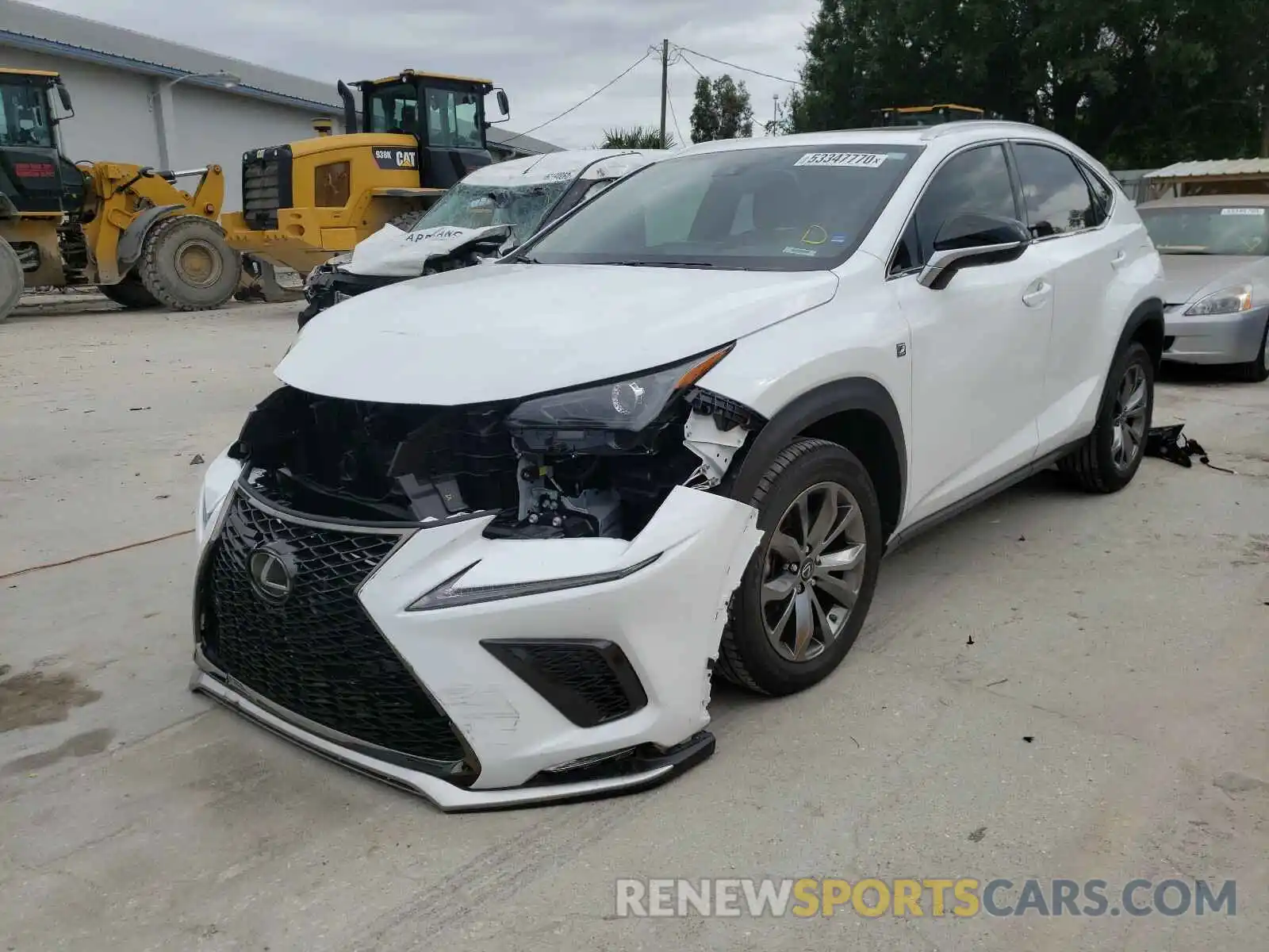 2 Фотография поврежденного автомобиля JTJSARBZ8L5008115 LEXUS NX 300 F-S 2020