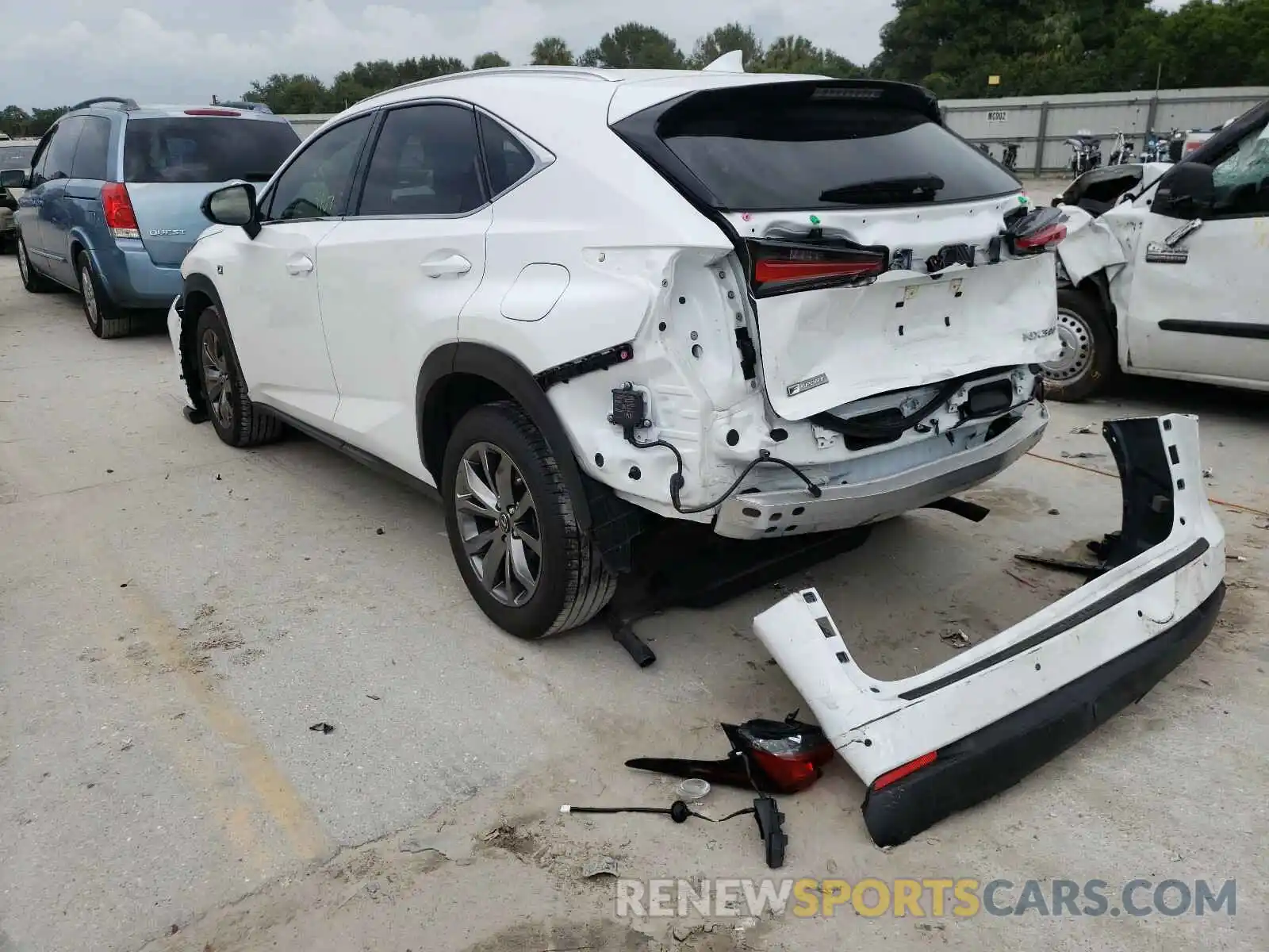 3 Photograph of a damaged car JTJSARBZ8L5008115 LEXUS NX 300 F-S 2020