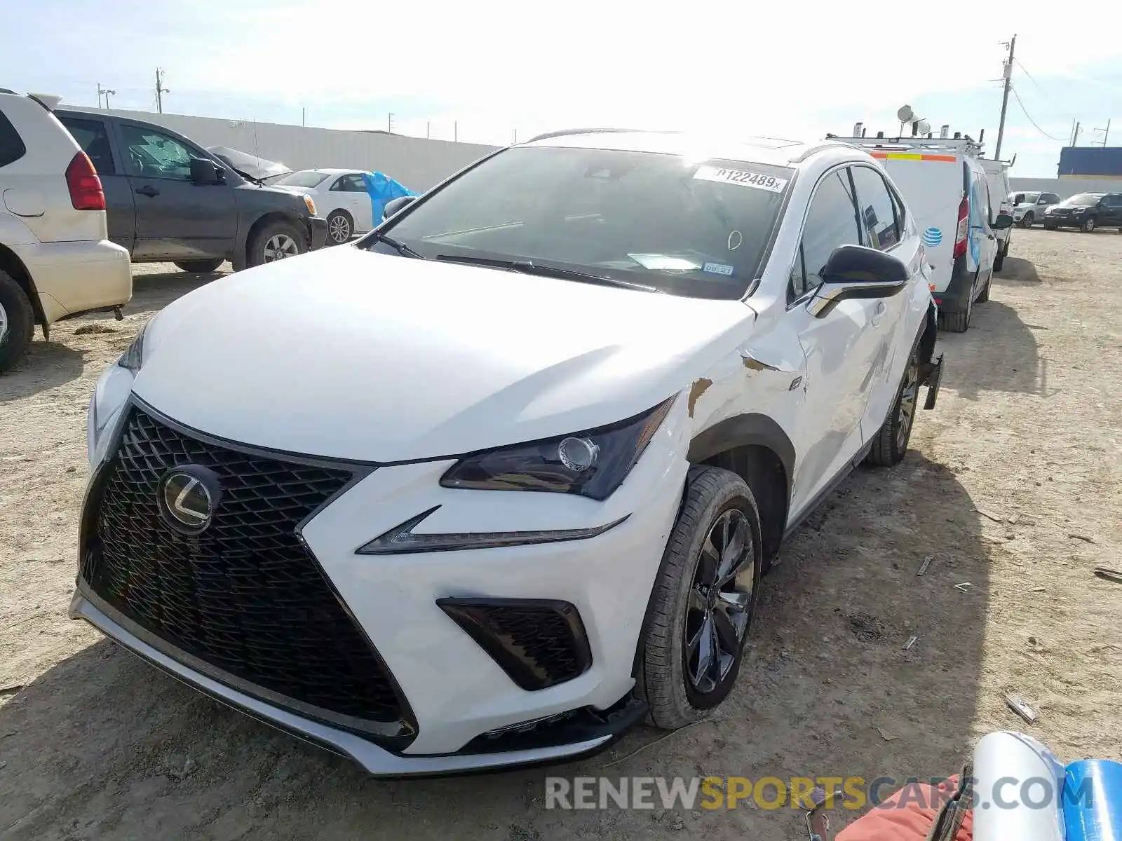 2 Photograph of a damaged car JTJSARBZ9L2159045 LEXUS NX 300 F-S 2020