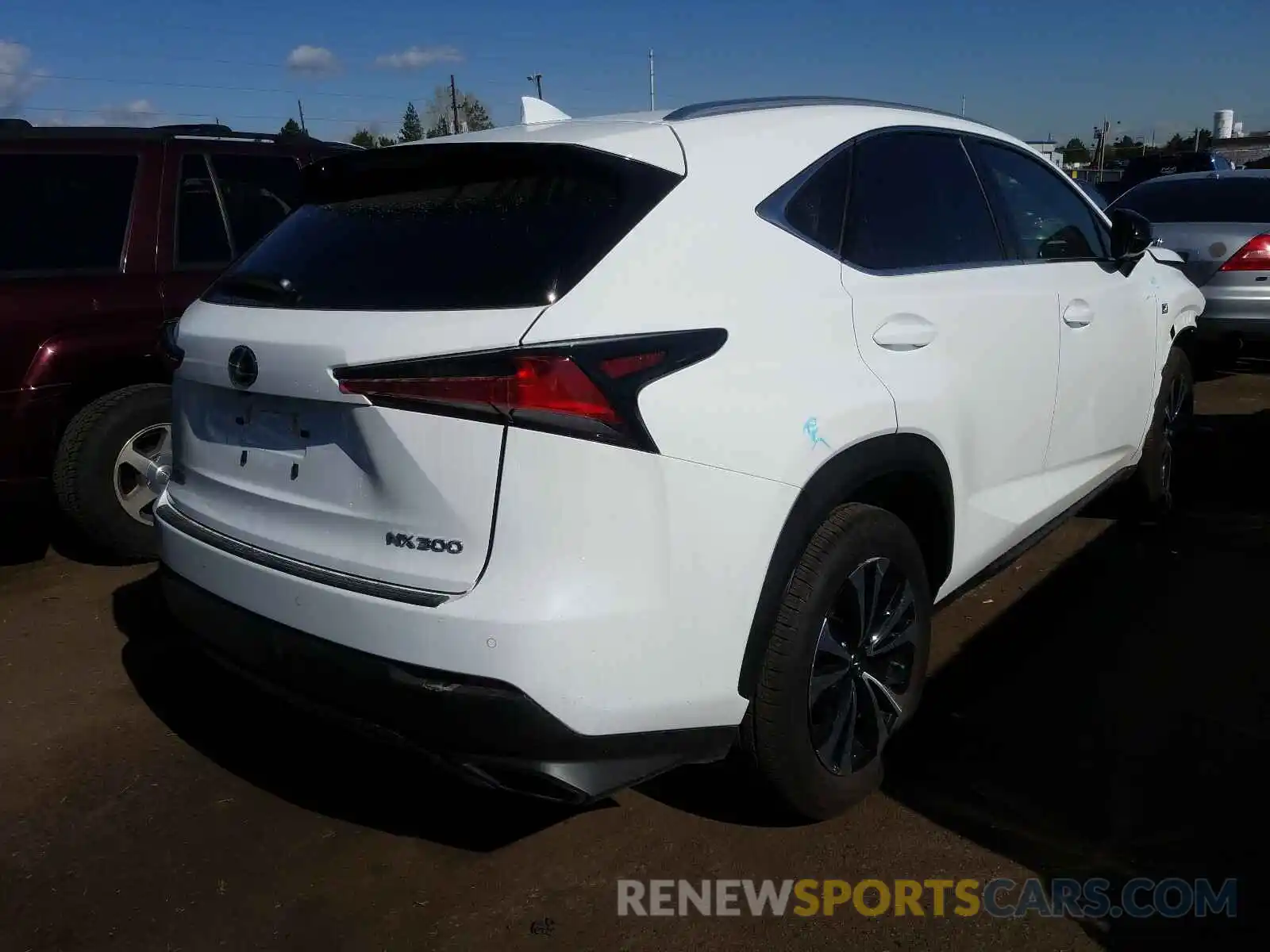 4 Фотография поврежденного автомобиля JTJSARDZ3L2220256 LEXUS NX 300 F-S 2020