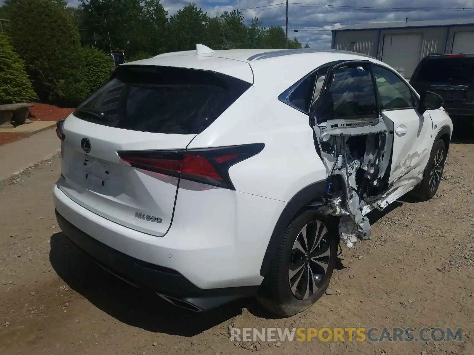 4 Фотография поврежденного автомобиля JTJSARDZ5L5005136 LEXUS NX 300 F-S 2020