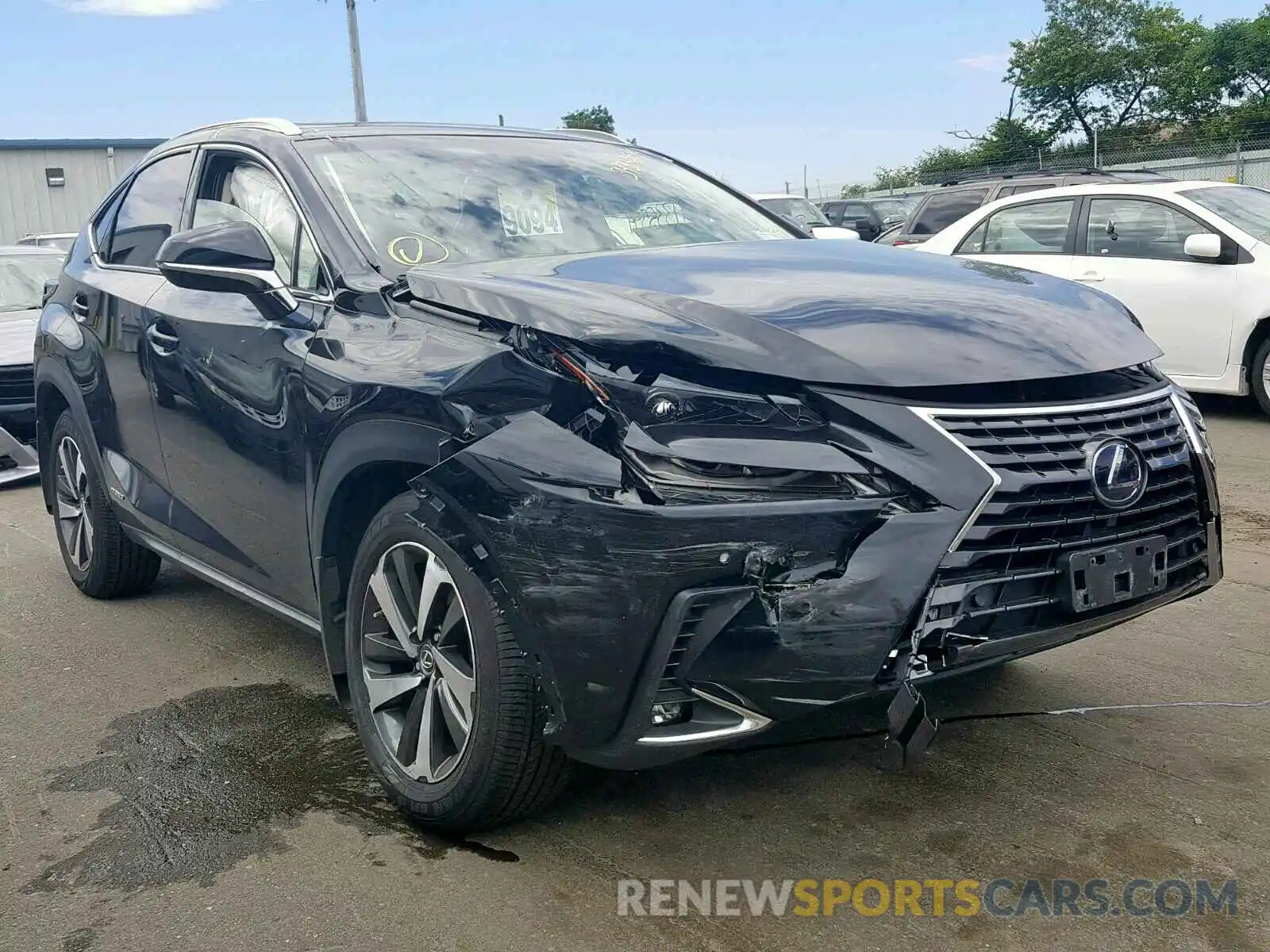 1 Photograph of a damaged car JTJBJRBZ0K2099039 LEXUS NX 300H 2019