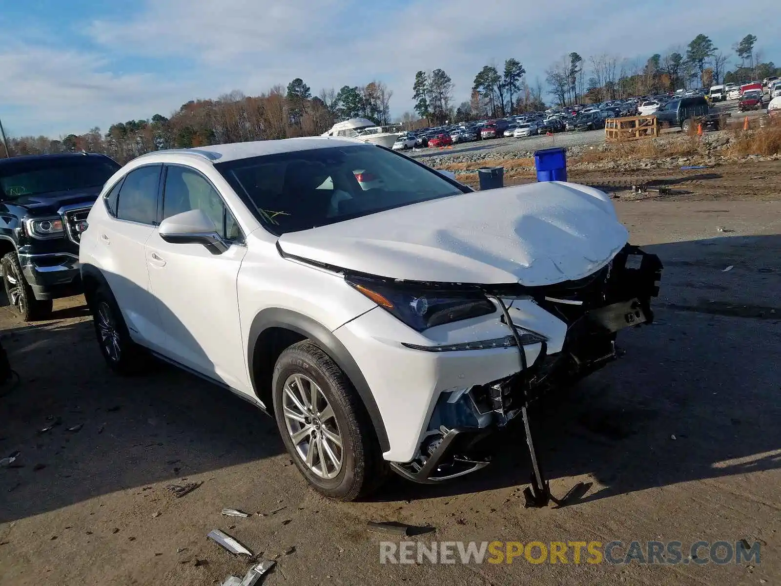 1 Photograph of a damaged car JTJBJRBZ0K2108564 LEXUS NX 300H 2019