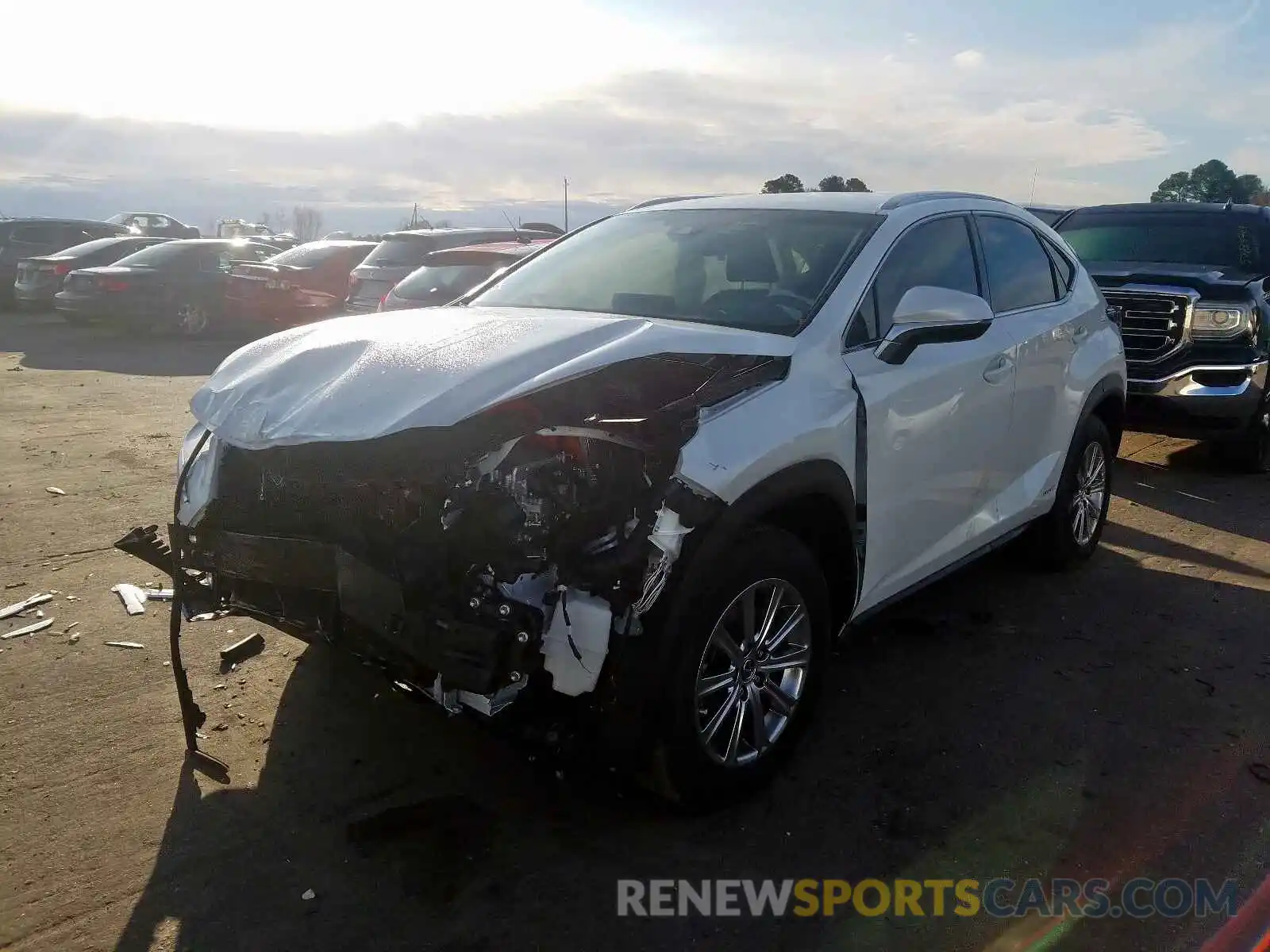 2 Фотография поврежденного автомобиля JTJBJRBZ0K2108564 LEXUS NX 300H 2019