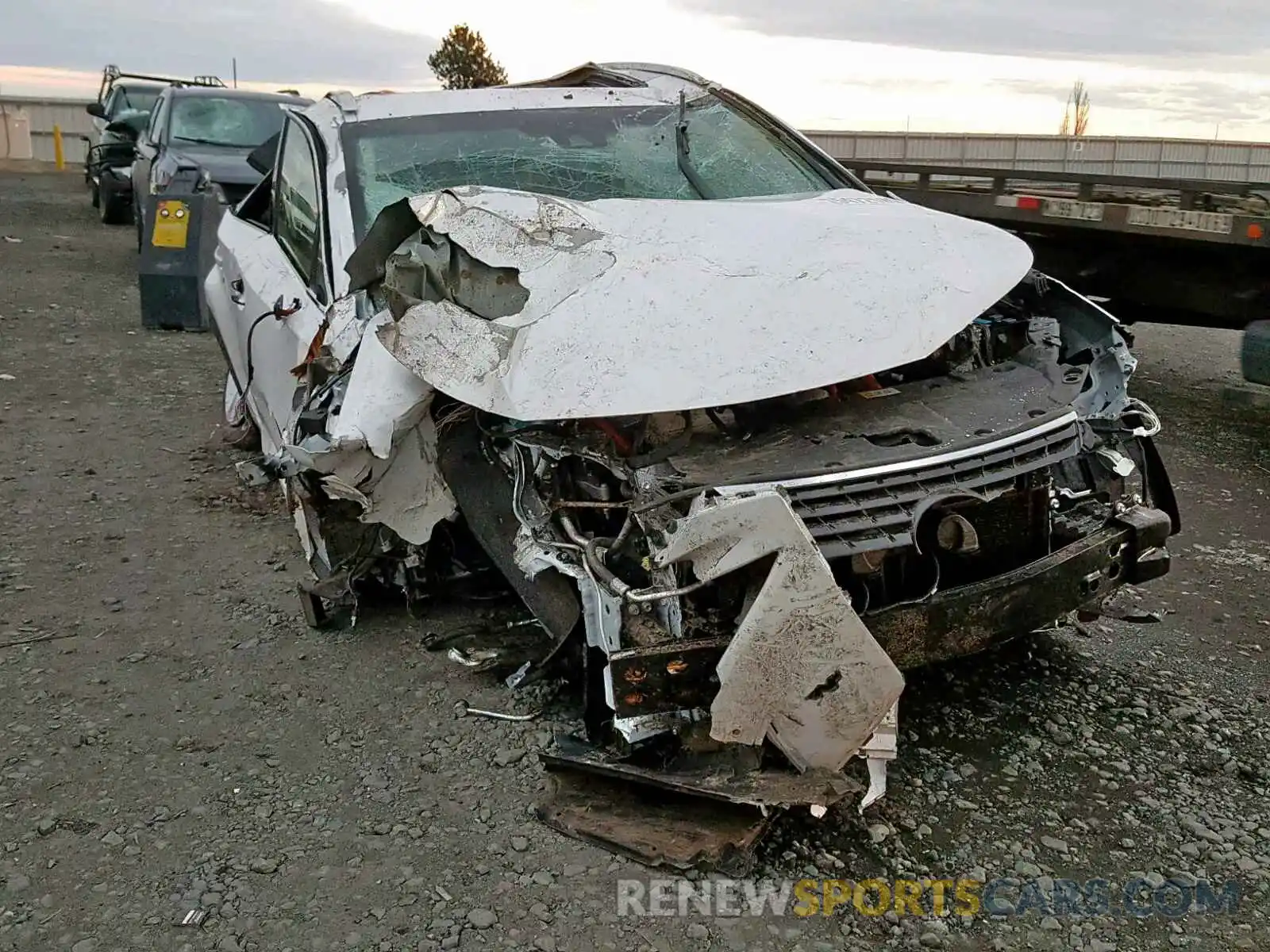 1 Photograph of a damaged car JTJBJRBZ4K2097214 LEXUS NX 300H 2019