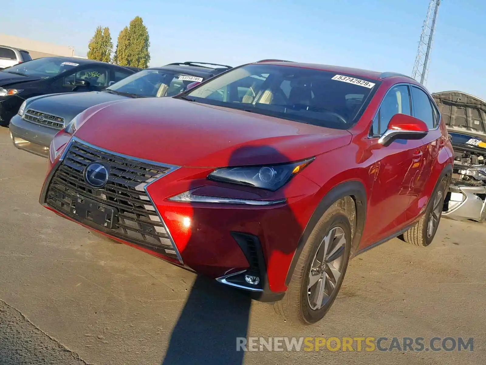 2 Photograph of a damaged car JTJBJRBZ5K2098128 LEXUS NX 300H 2019