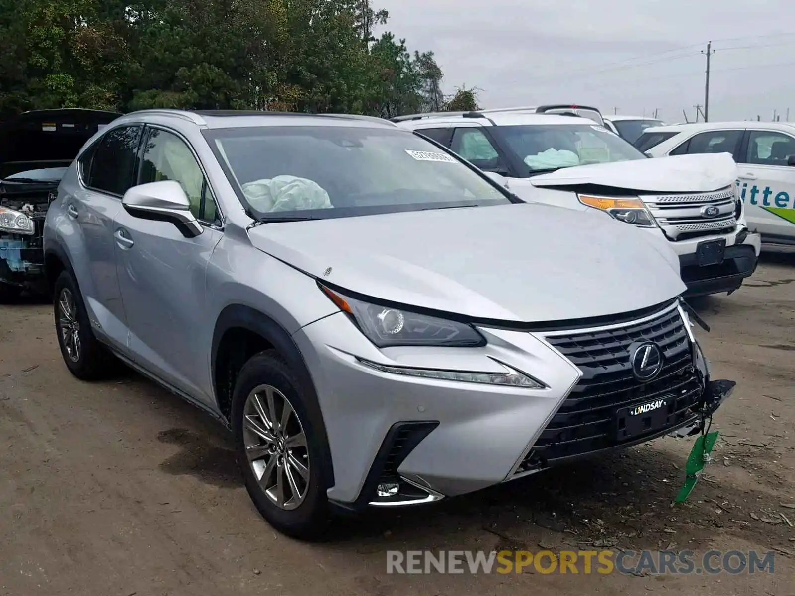 1 Photograph of a damaged car JTJBJRBZ6K2116636 LEXUS NX 300H 2019