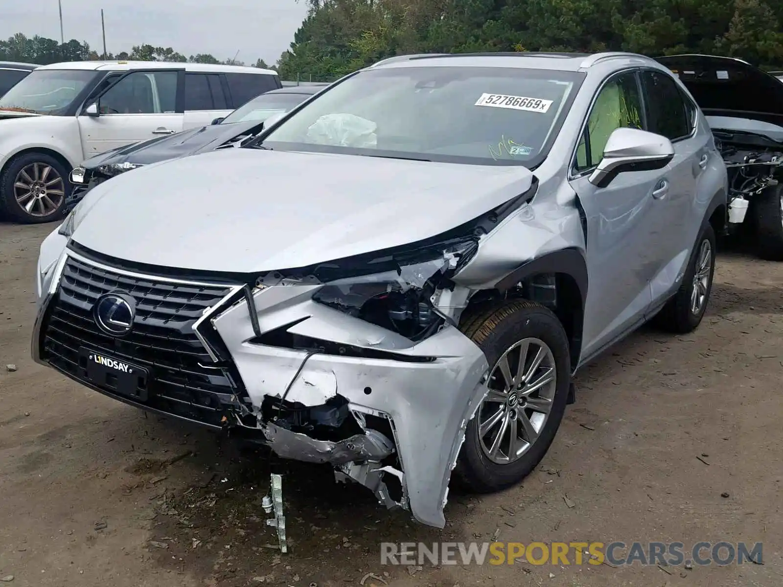 2 Photograph of a damaged car JTJBJRBZ6K2116636 LEXUS NX 300H 2019