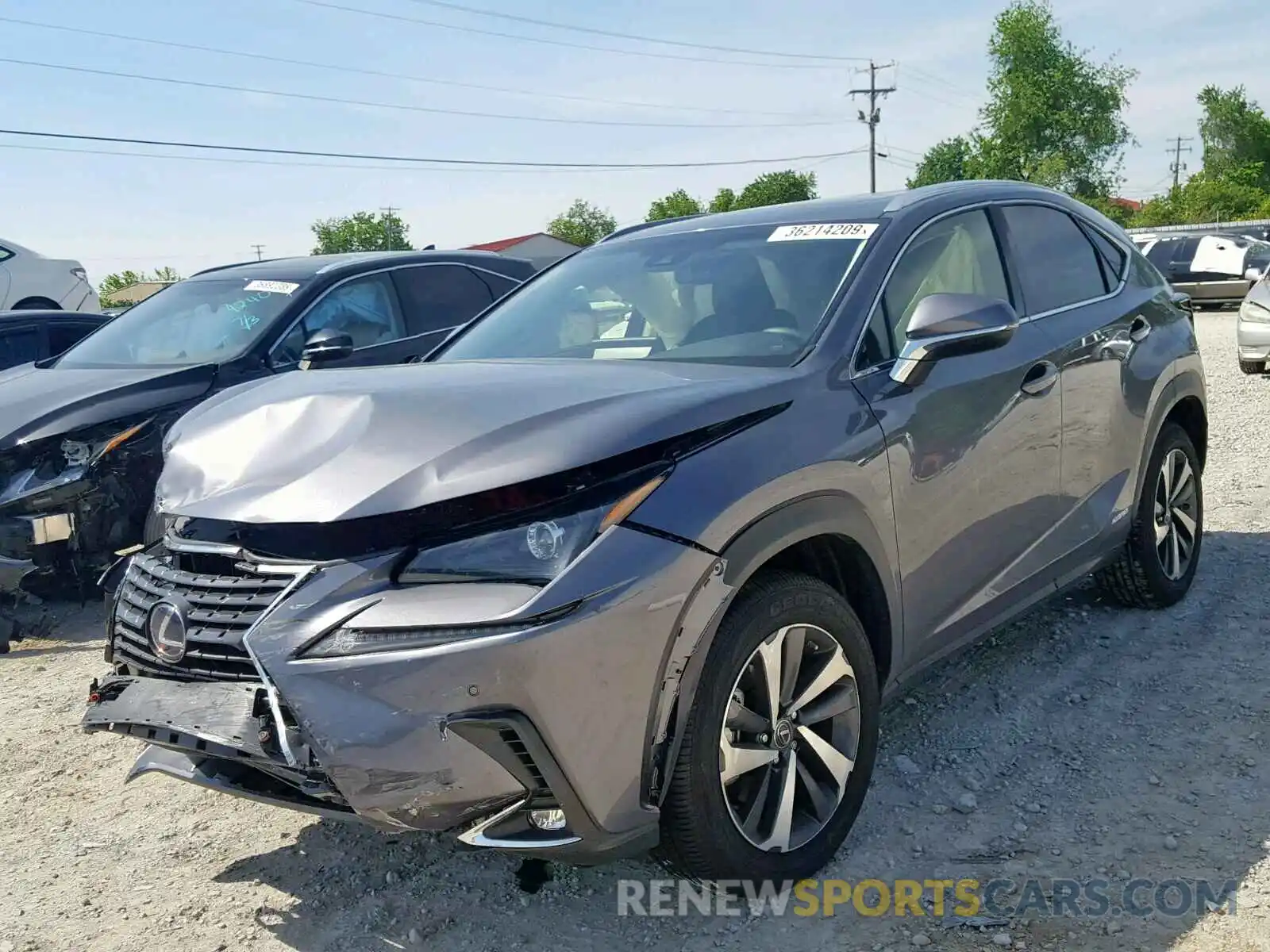 2 Photograph of a damaged car JTJBJRBZ6K2118726 LEXUS NX 300H 2019