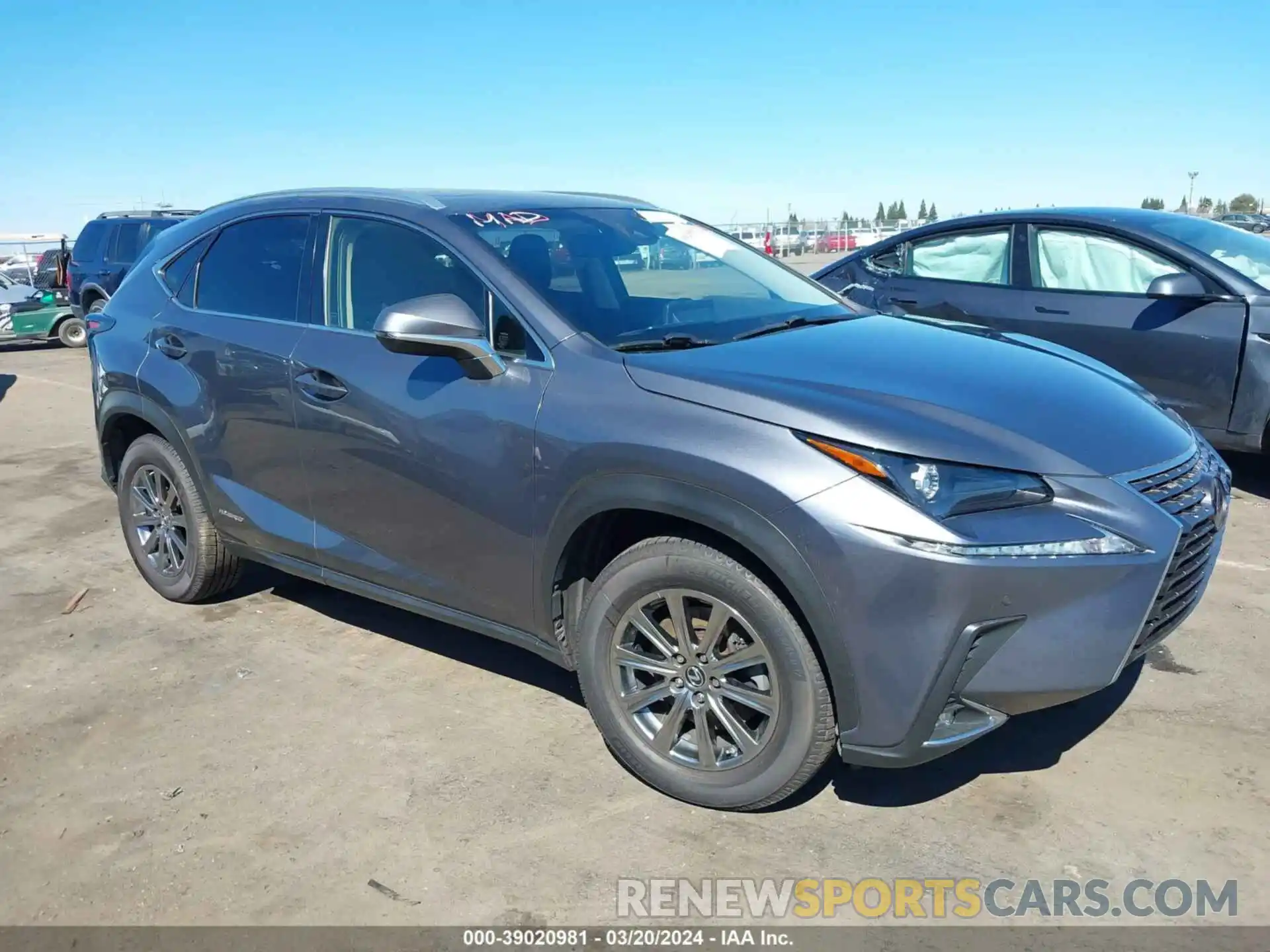 1 Photograph of a damaged car JTJBJRBZ7K2102597 LEXUS NX 300H 2019