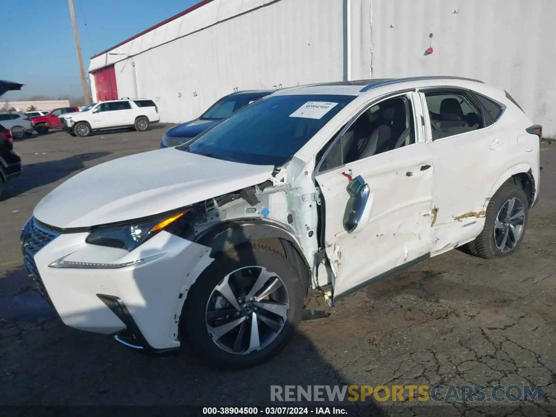 2 Photograph of a damaged car JTJBJRBZ8K2099712 LEXUS NX 300H 2019