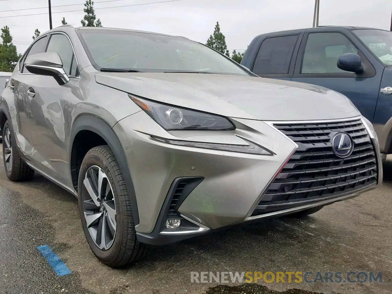 1 Photograph of a damaged car JTJBJRBZ9K2105842 LEXUS NX 300H 2019