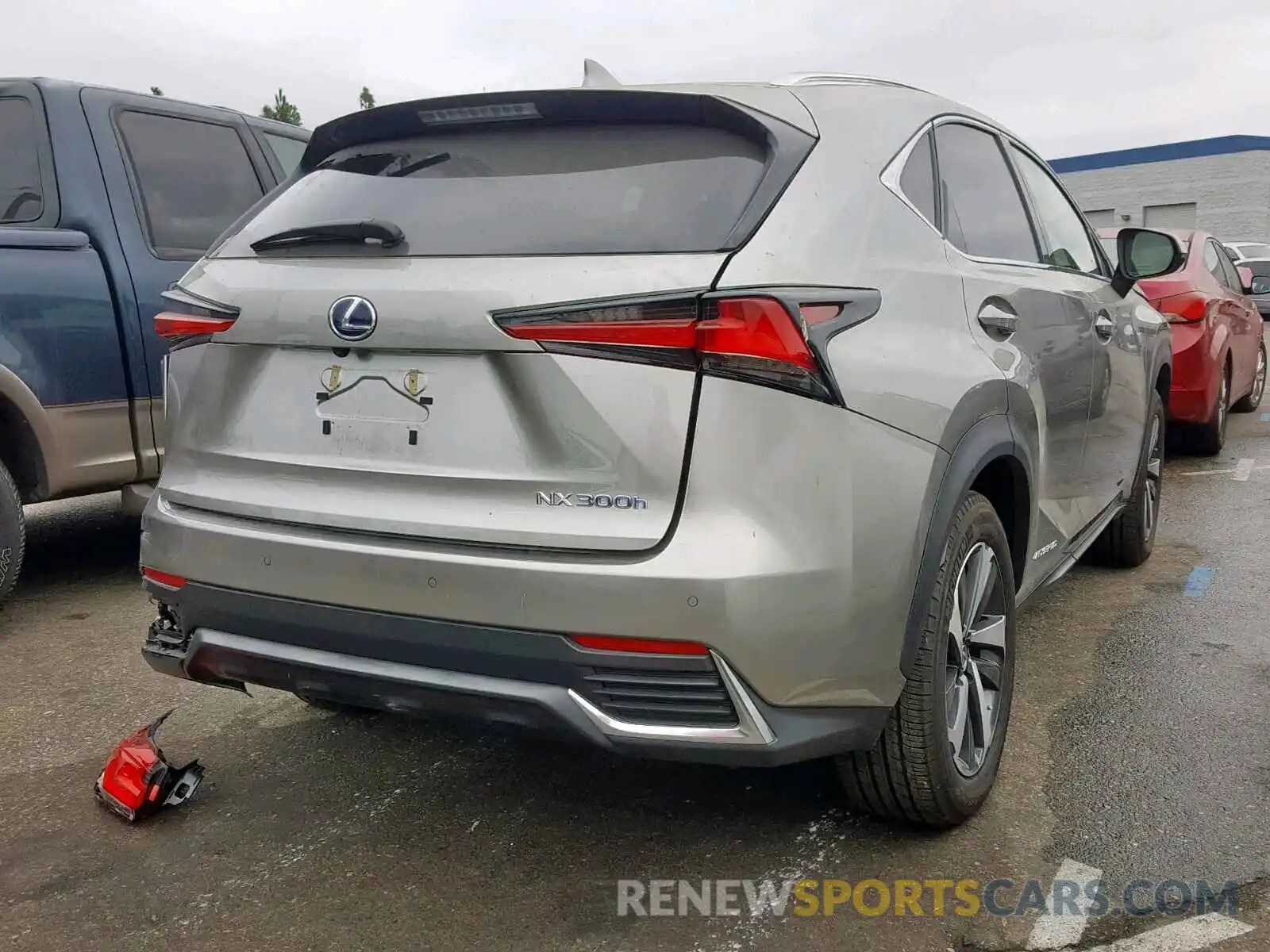 4 Фотография поврежденного автомобиля JTJBJRBZ9K2105842 LEXUS NX 300H 2019