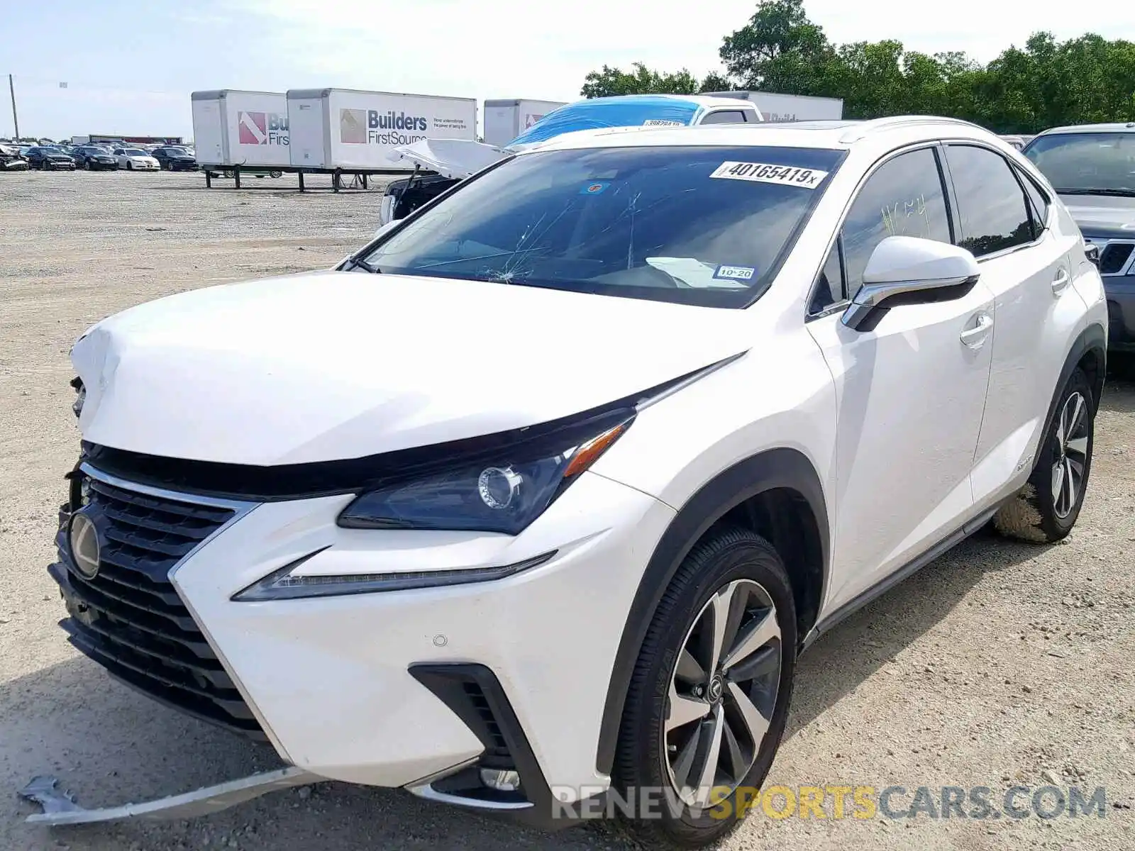 2 Фотография поврежденного автомобиля JTJBJRBZ9K2108210 LEXUS NX 300H 2019