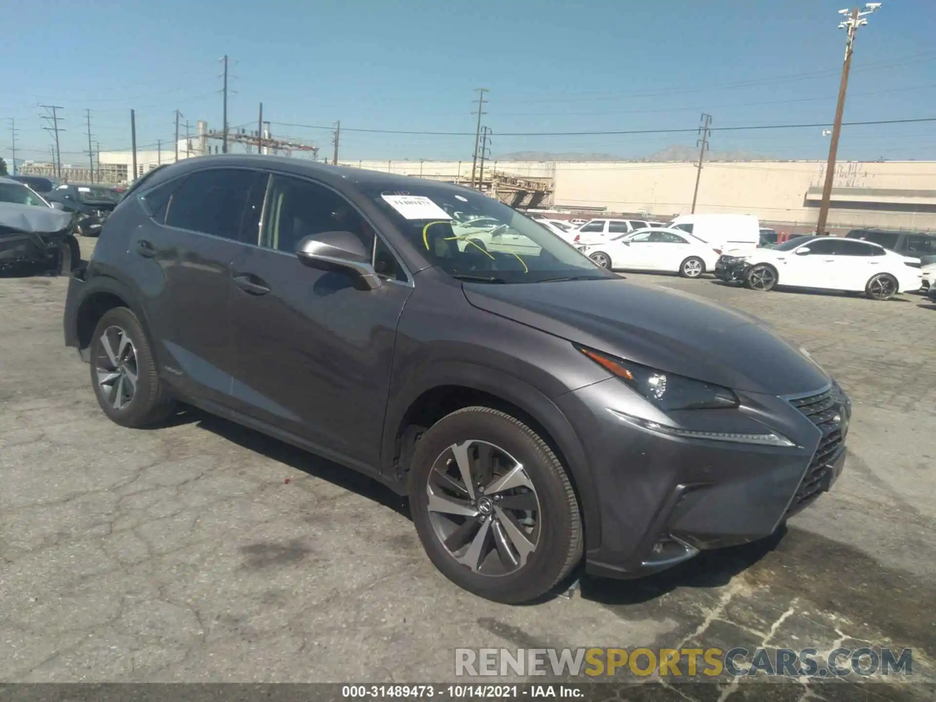 1 Photograph of a damaged car JTJBJRBZXK2120513 LEXUS NX 300H 2019