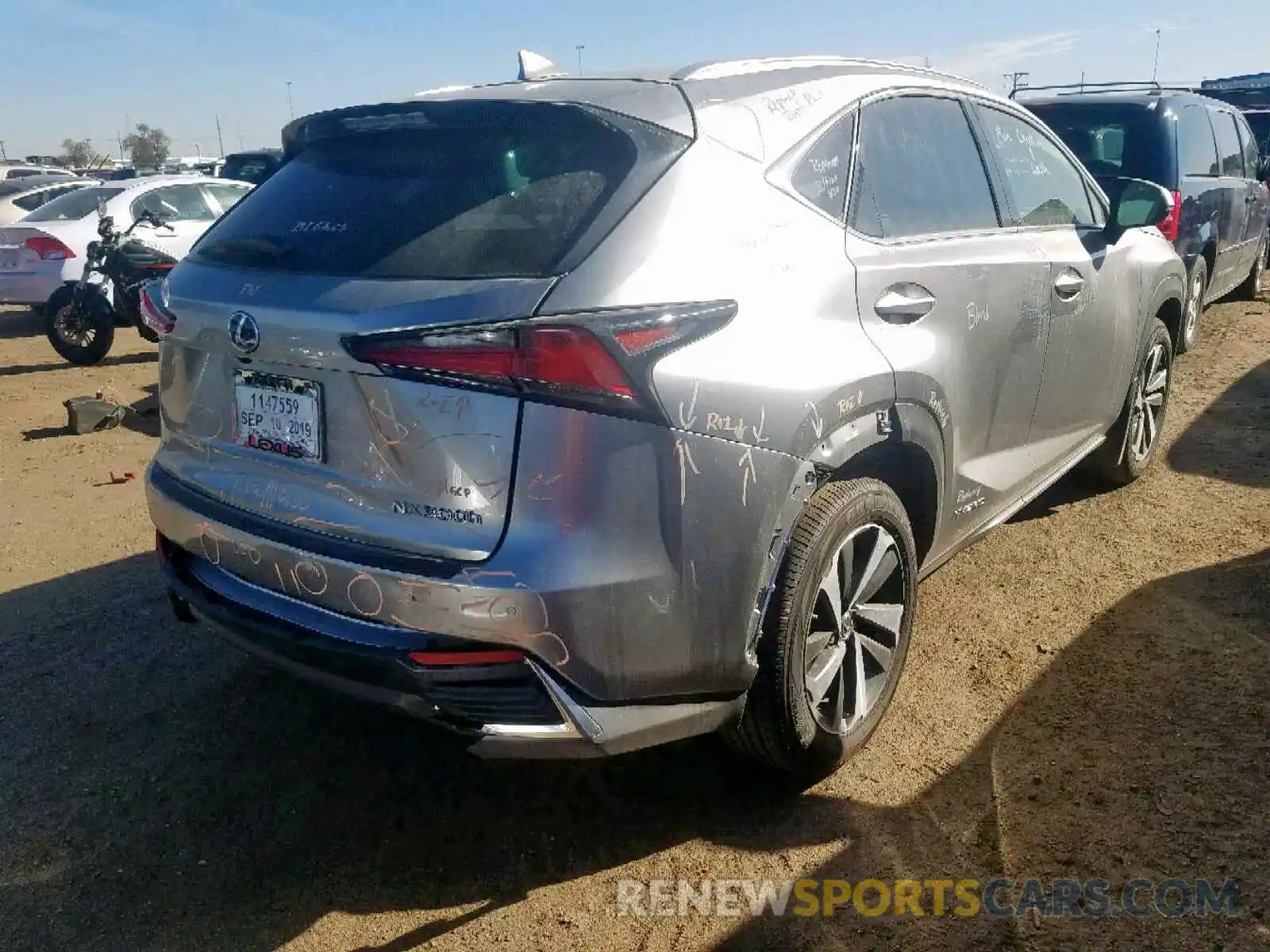 4 Photograph of a damaged car JTJGJRDZ1L2127130 LEXUS NX 300H 2020