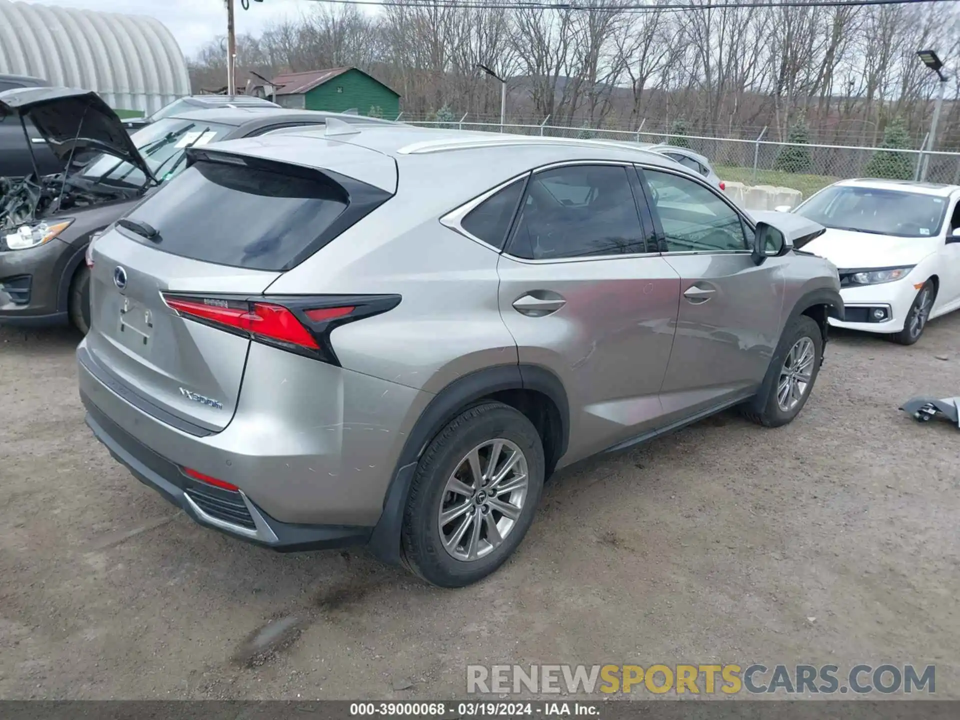 4 Photograph of a damaged car JTJDJRDZ4M2167190 LEXUS NX 300H 2021