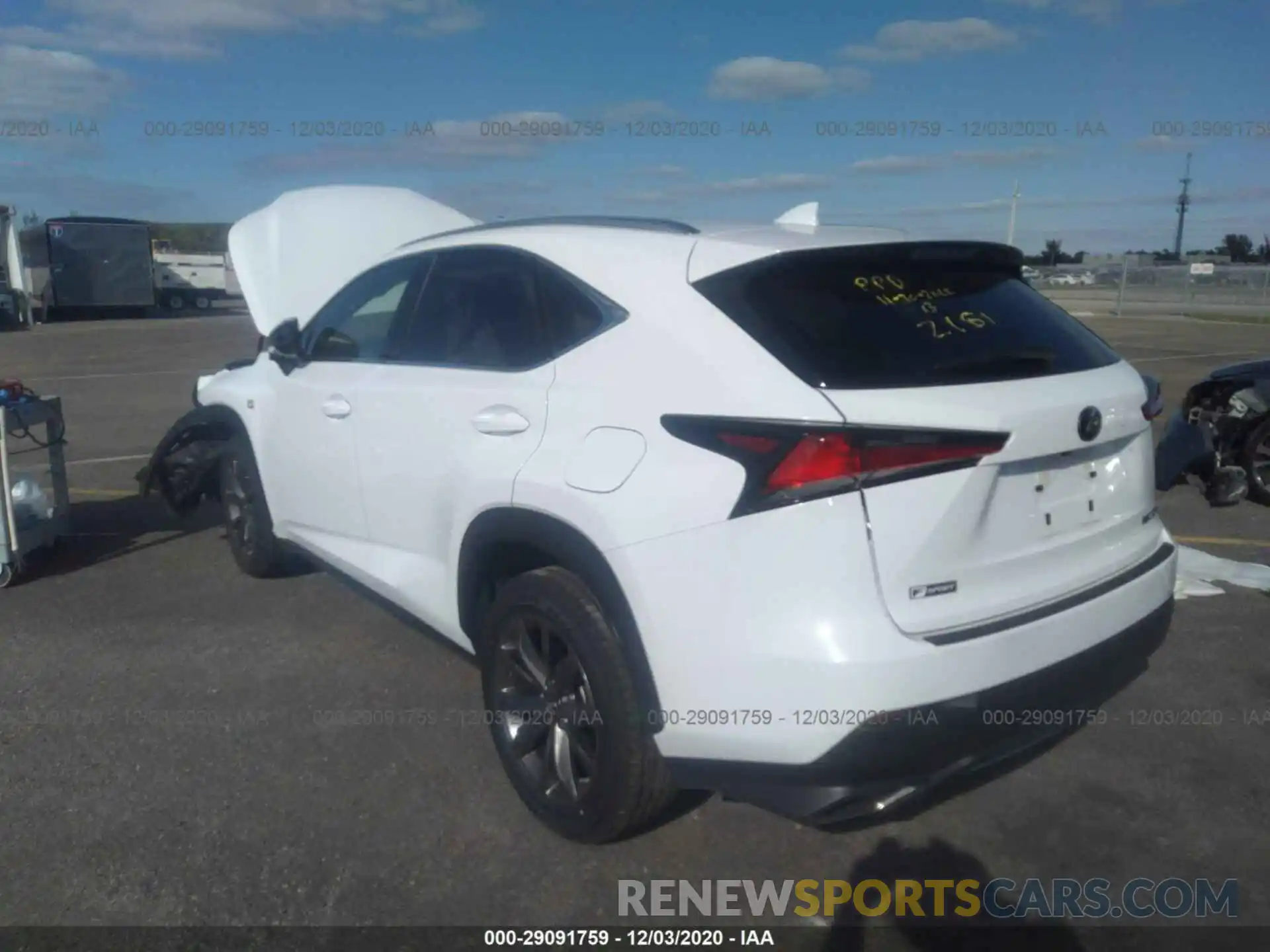 3 Photograph of a damaged car JTJSARBZ1M5022181 LEXUS NX 300H 2021