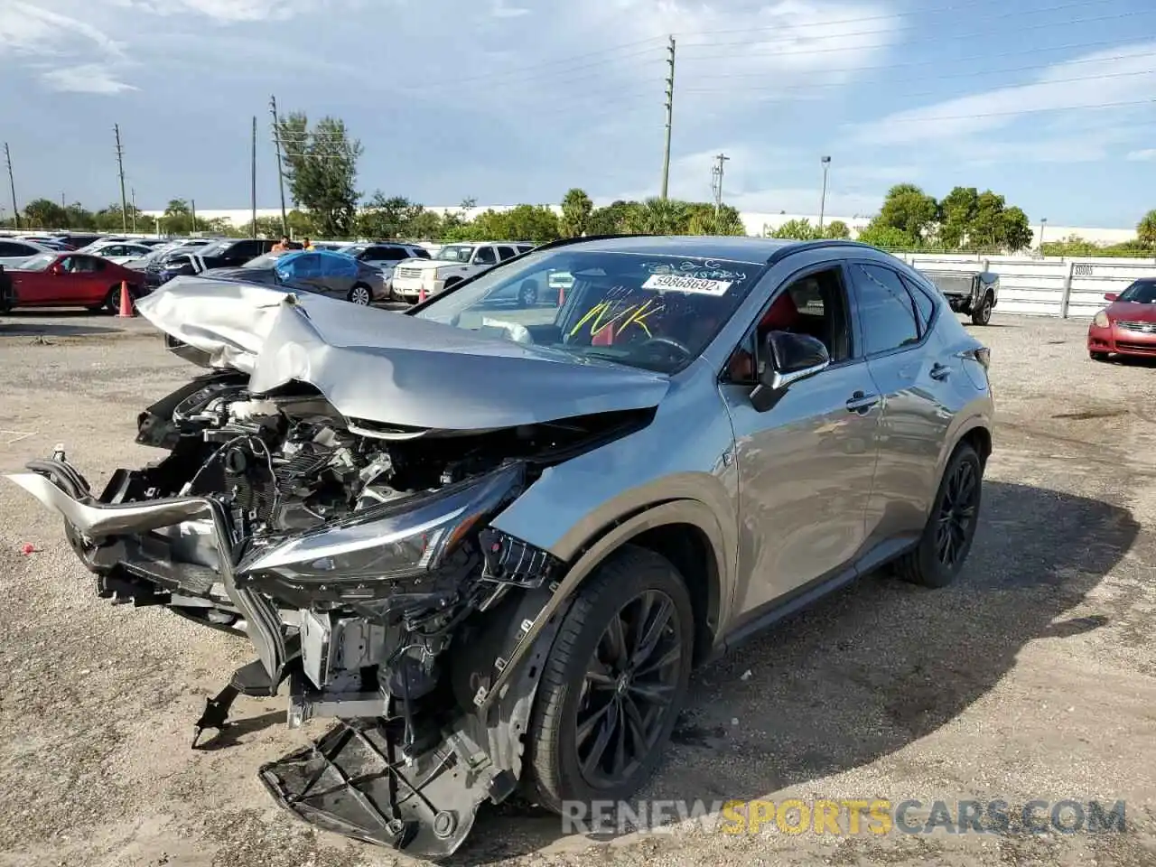 2 Фотография поврежденного автомобиля JTJKGCEZ1N2000126 LEXUS NX 350 2022