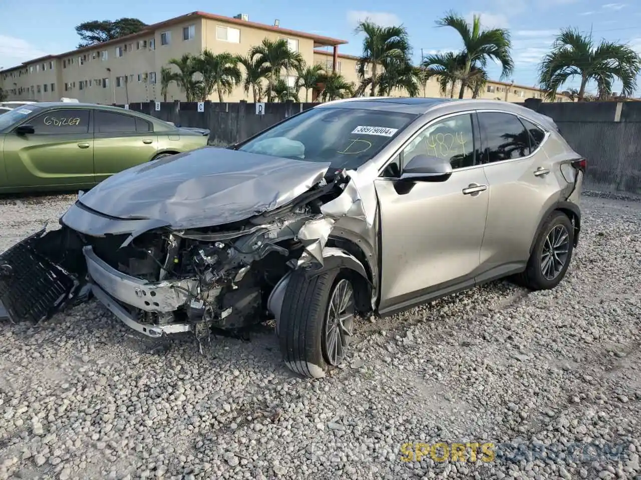 1 Фотография поврежденного автомобиля 2T2GGCEZ8PC025114 LEXUS NX 350 2023