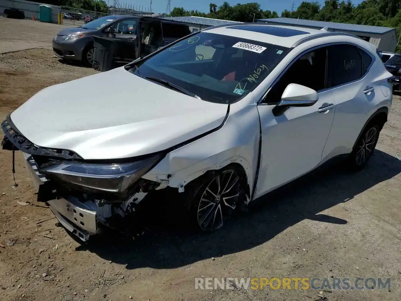 2 Photograph of a damaged car 2T2AKCEZ2NC001389 LEXUS NX 350H 2022