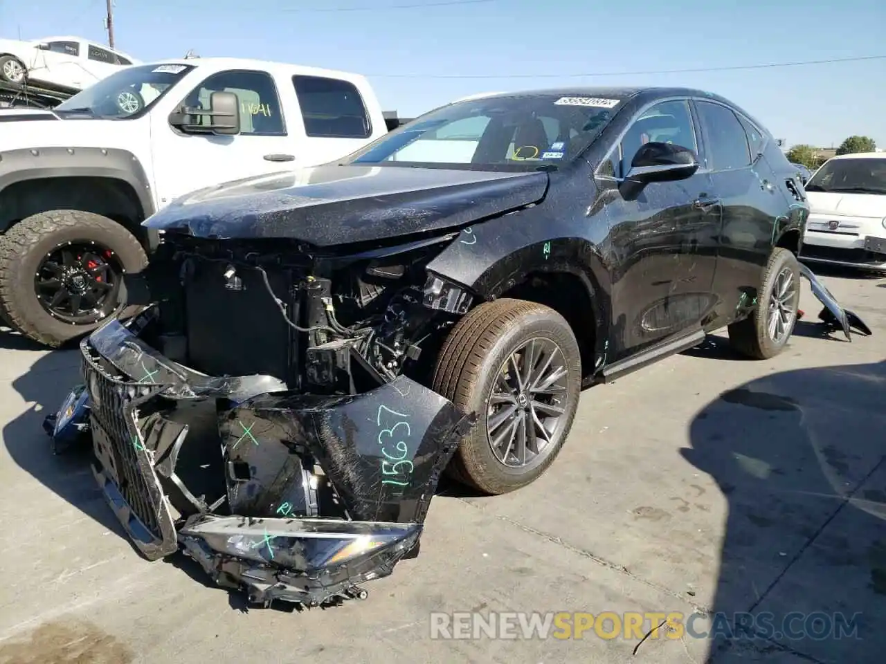 2 Photograph of a damaged car 2T2AKCEZ4NC001104 LEXUS NX 350H 2022