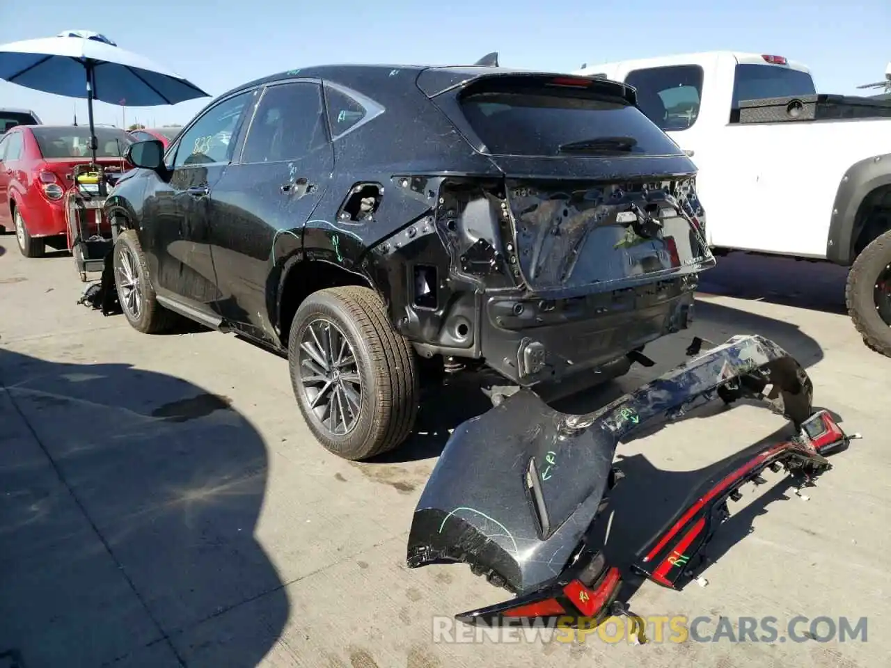 3 Фотография поврежденного автомобиля 2T2AKCEZ4NC001104 LEXUS NX 350H 2022