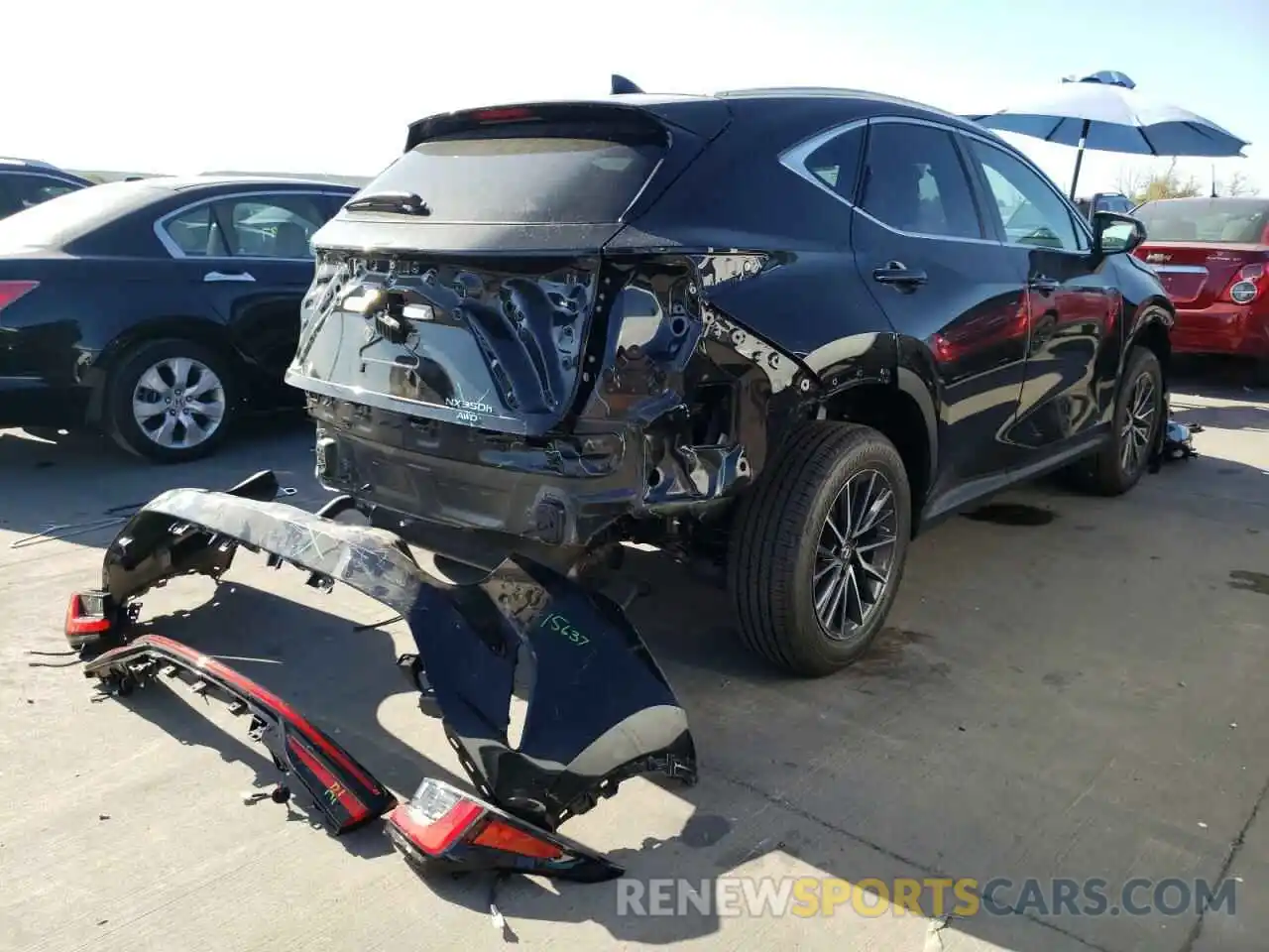 4 Фотография поврежденного автомобиля 2T2AKCEZ4NC001104 LEXUS NX 350H 2022