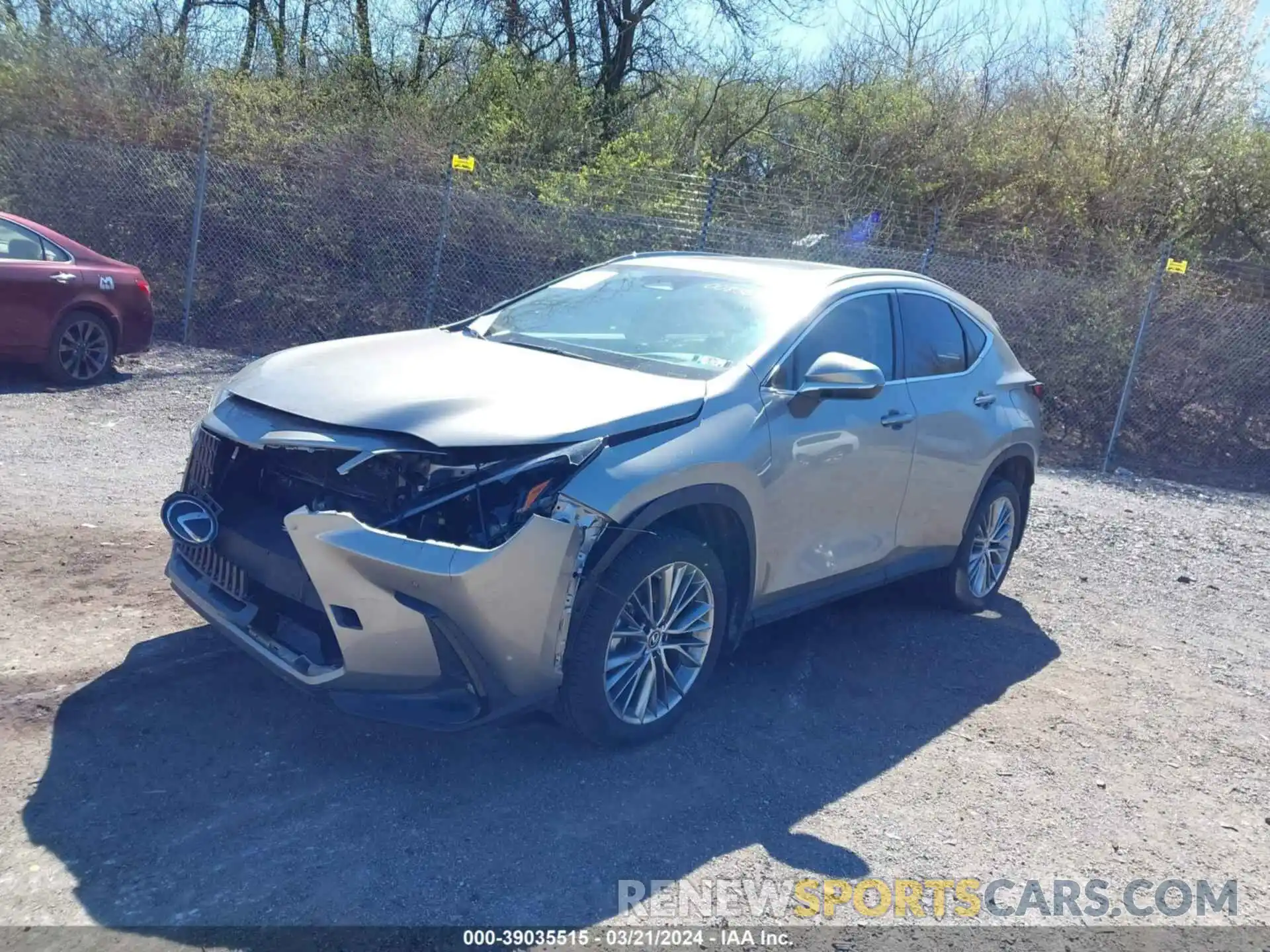 2 Photograph of a damaged car 2T2GKCEZXNC008357 LEXUS NX 350H 2022