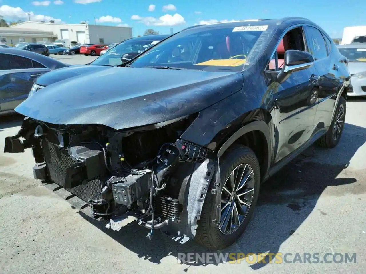 2 Фотография поврежденного автомобиля JTJAKCEZ7N2002411 LEXUS NX 350H 2022