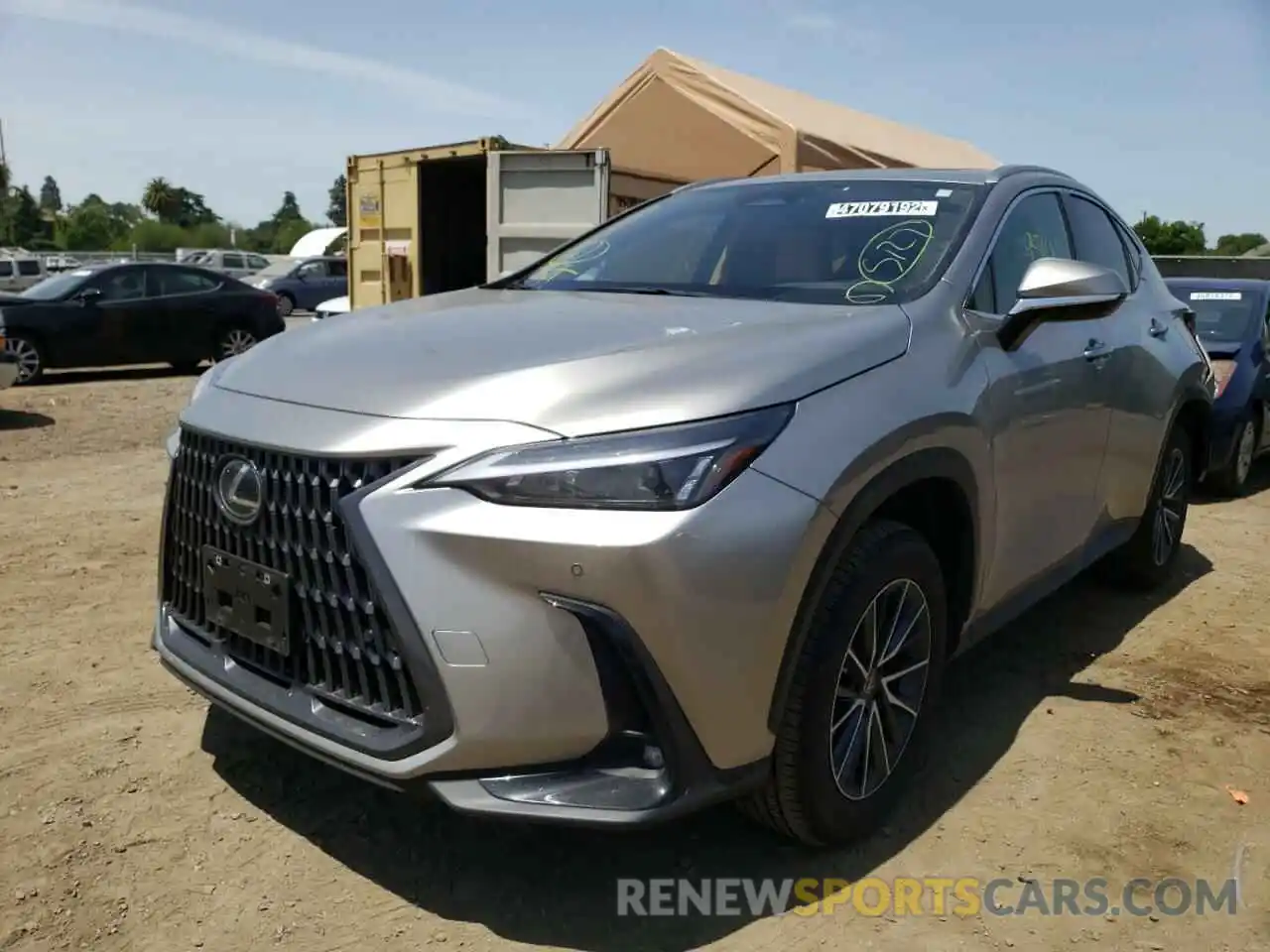 2 Фотография поврежденного автомобиля JTJGKCEZ0N5000119 LEXUS NX 350H 2022