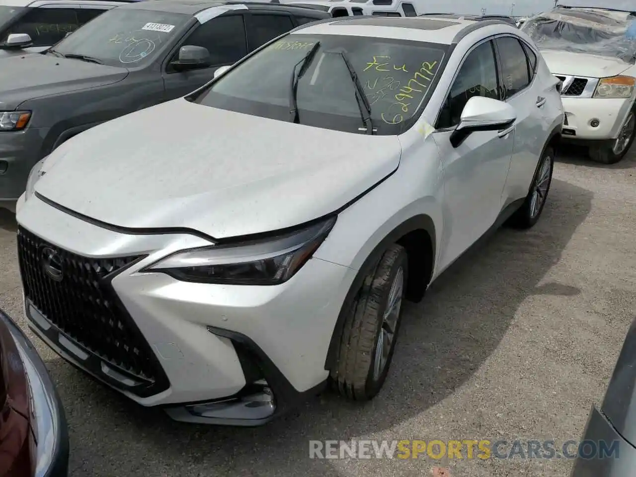 2 Фотография поврежденного автомобиля JTJGKCEZ0N5000895 LEXUS NX 350H 2022