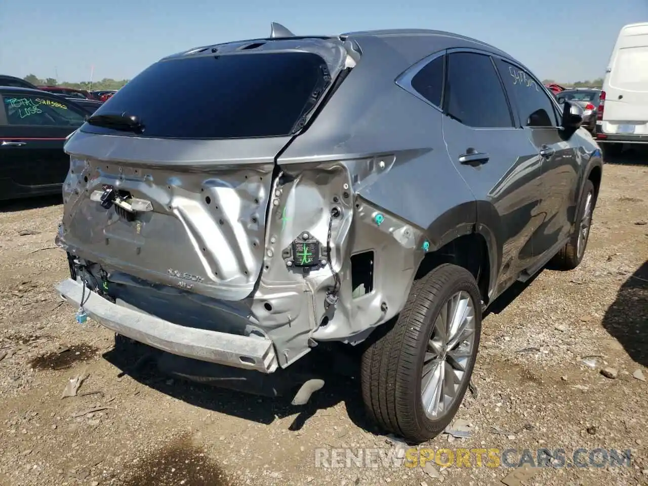 4 Фотография поврежденного автомобиля JTJGKCEZ3N2000178 LEXUS NX 350H 2022