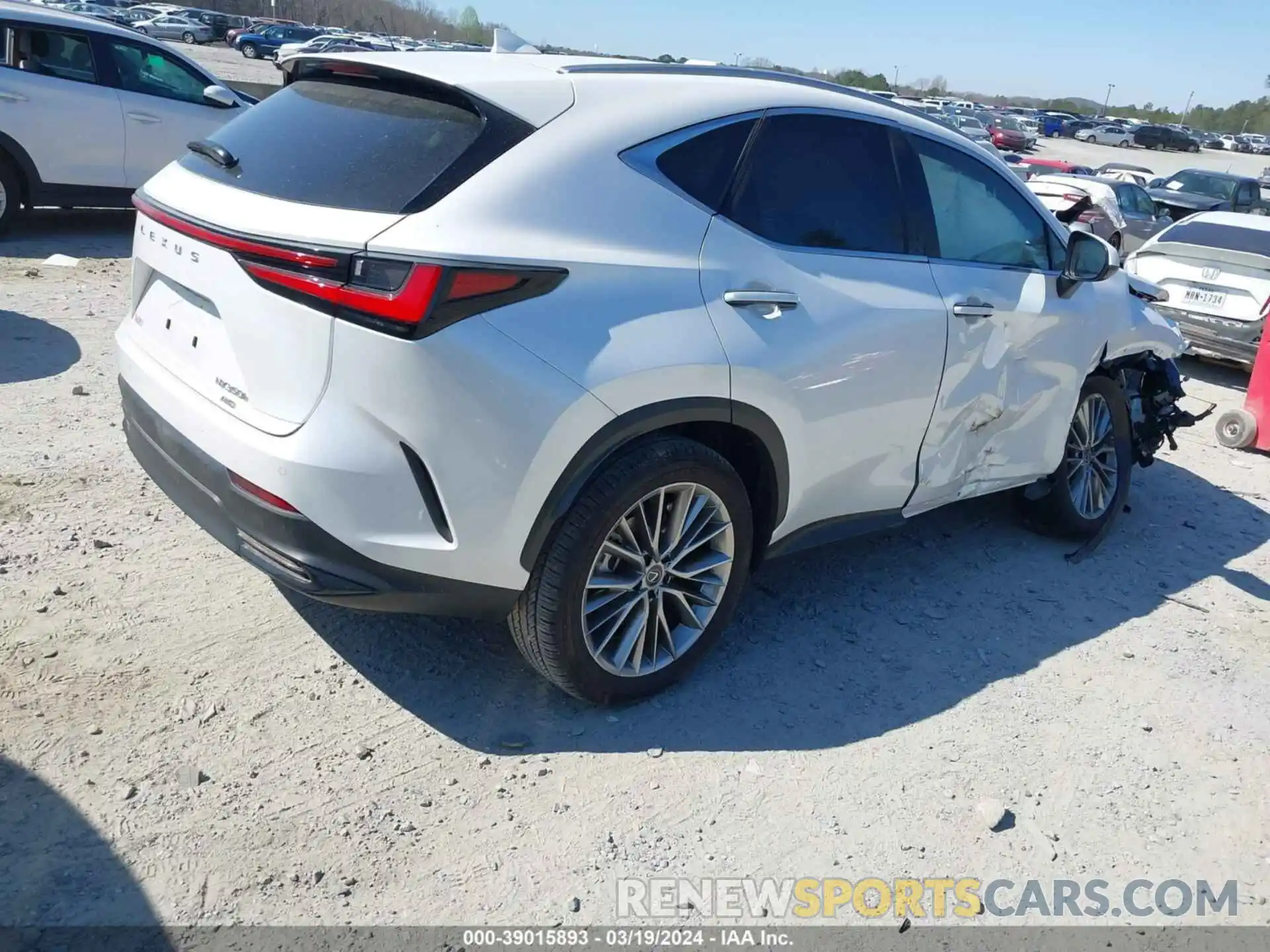 4 Фотография поврежденного автомобиля JTJGKCEZ7P5007975 LEXUS NX 350H 2023